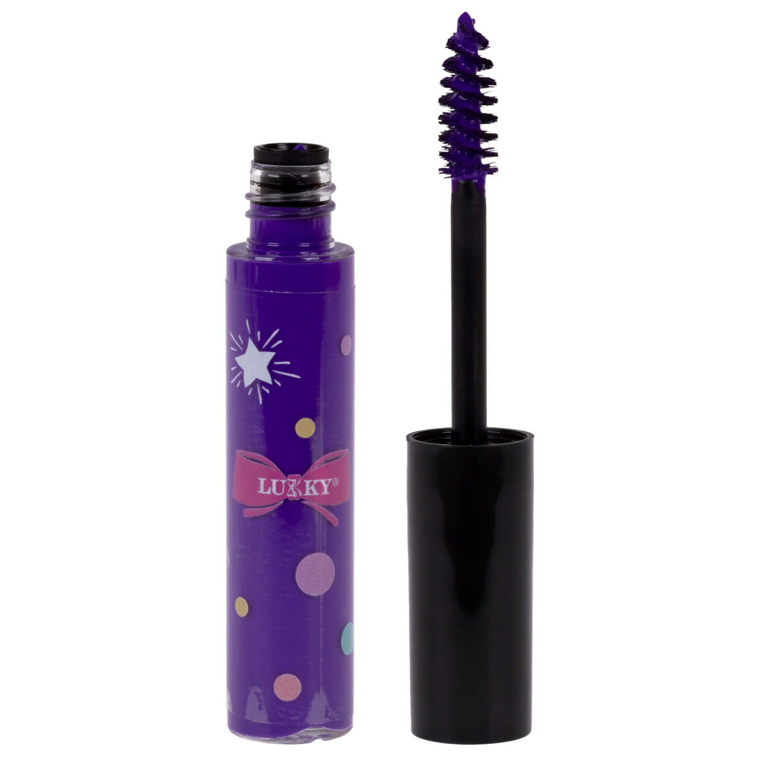 Неоновая тушь для волос Lukky Neon Glam, фиолетовая, 5 мл
