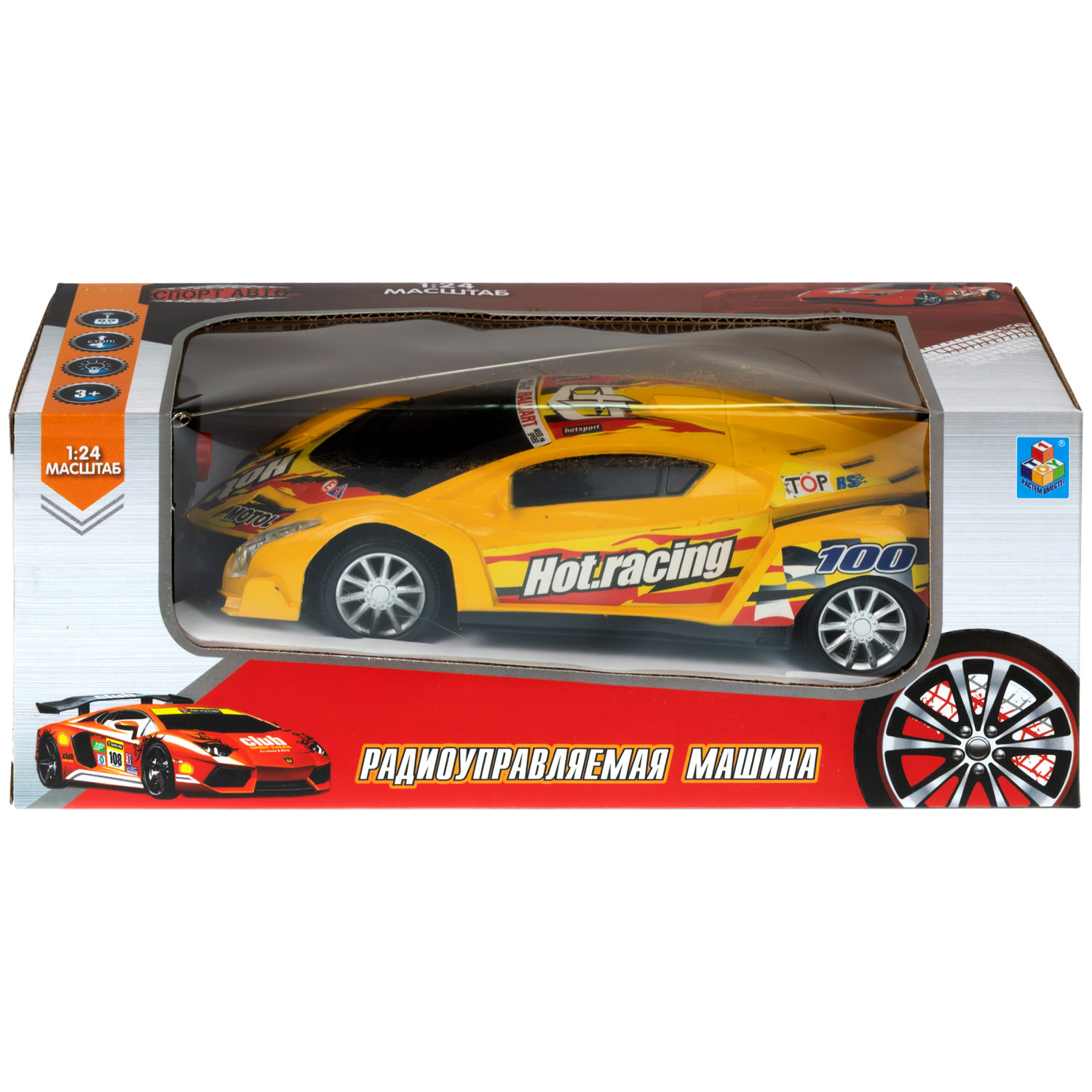 Машинка на пульте управления 1TOY со светом