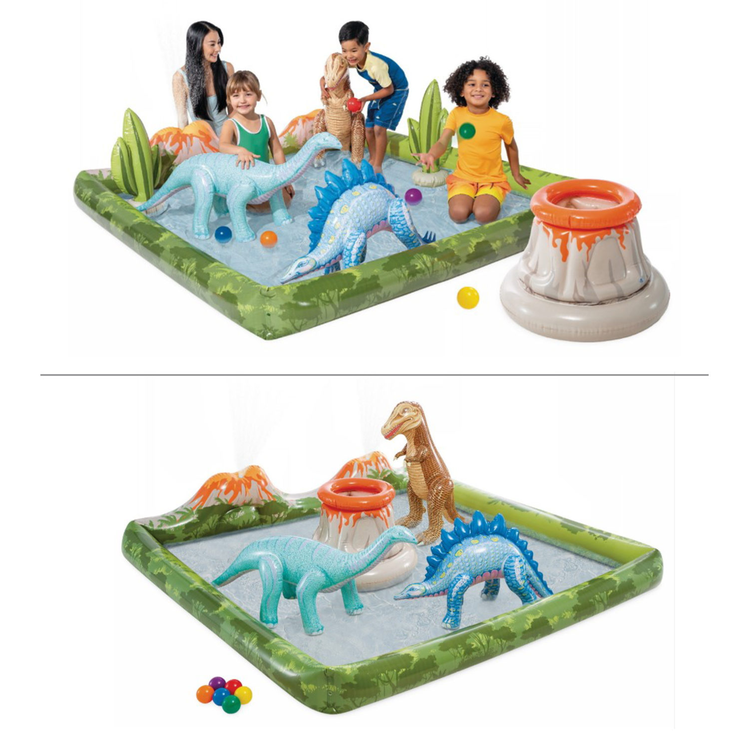 Бассейн детский надувной Intex Интекс для купания надувной центр от 2 лет