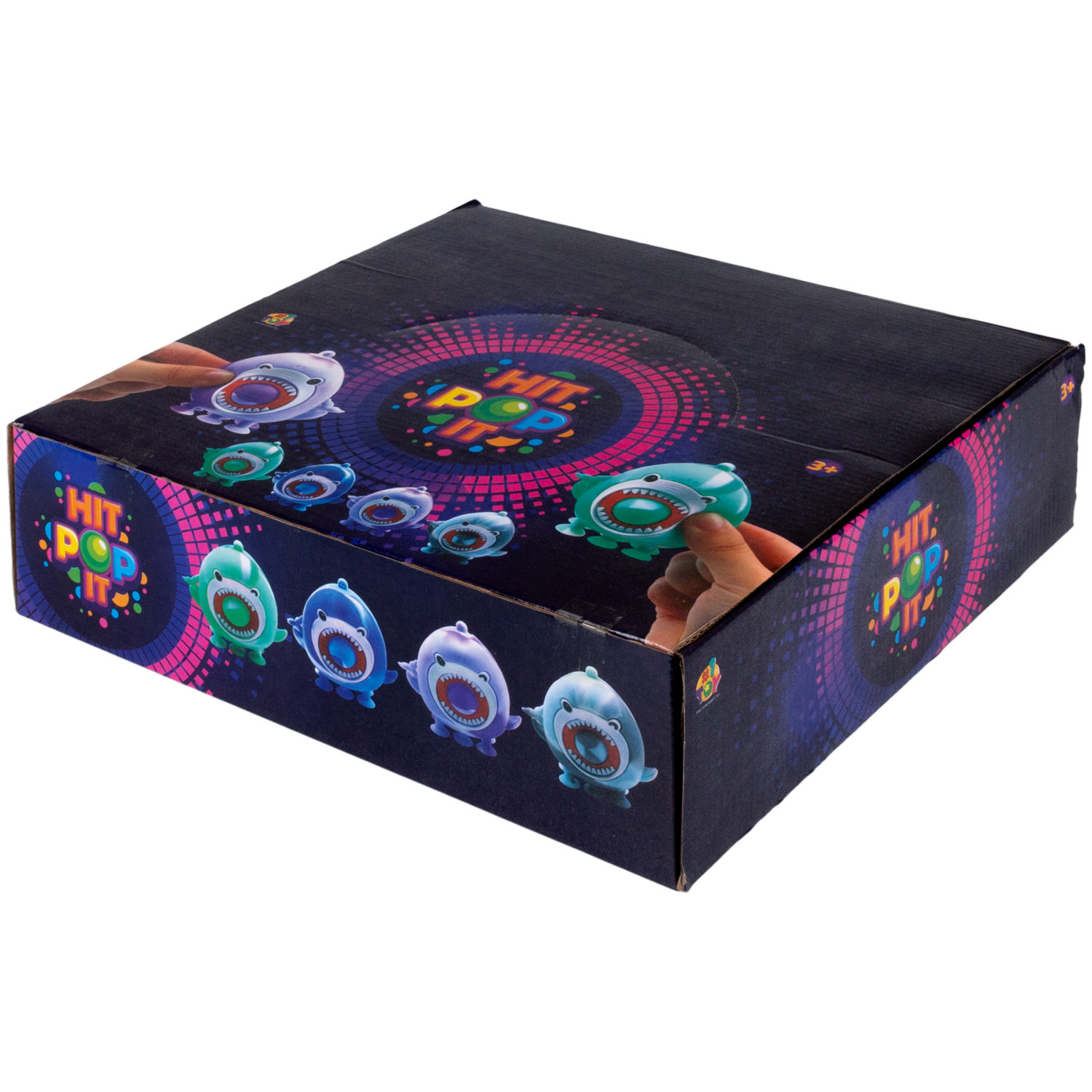 1TOY Жмяка Hit Pop It "Акулы" на присосках 8,5х4х7 см, 4 вида в ассортименте