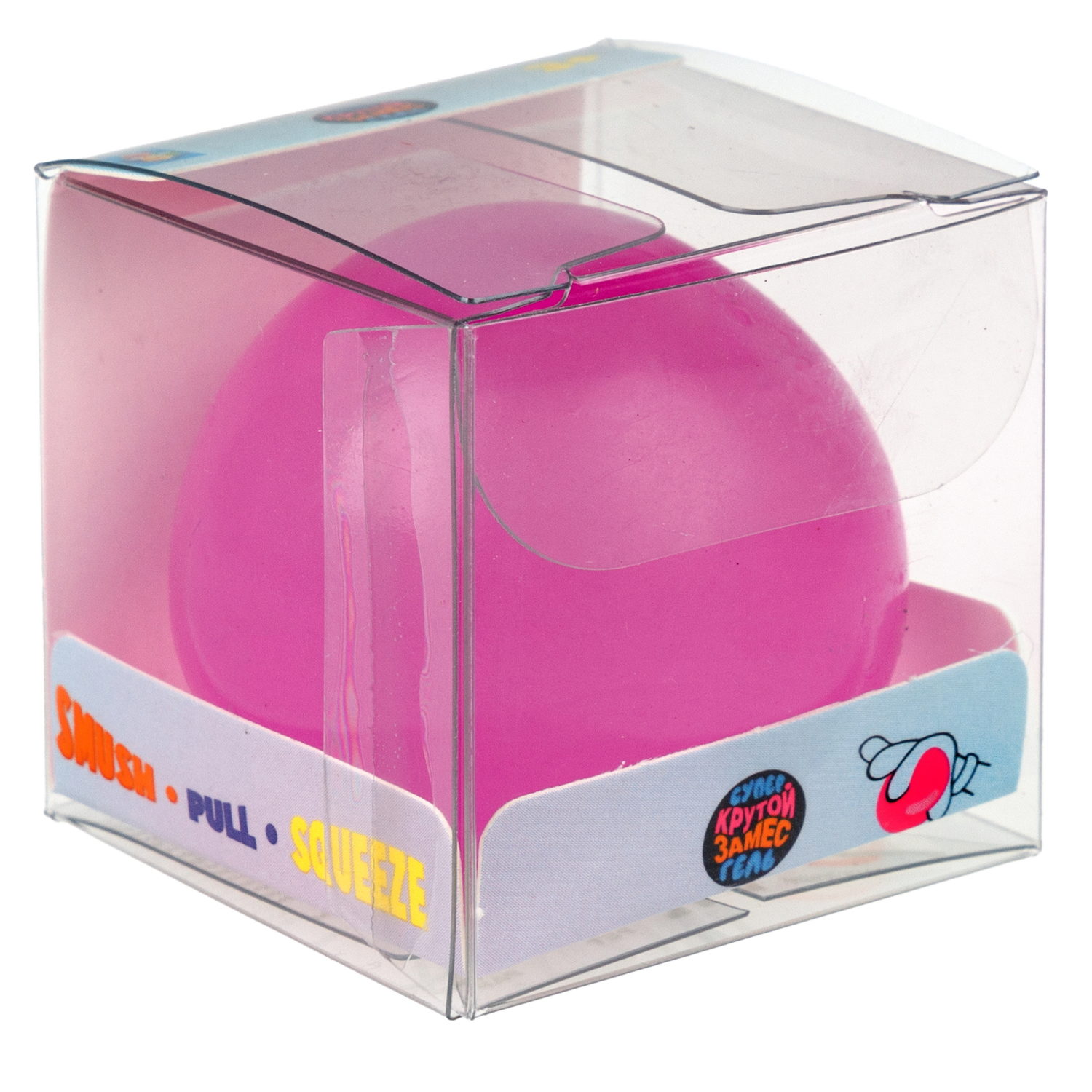 1toy Крутой замес Супергель шар матовый, 6 цветов в ассортименте, 4 см