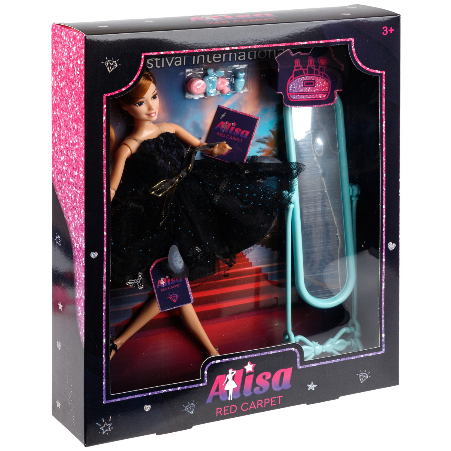 Кукла Alisa Red Carpet в чёрном платье, с аксессурами, 29 см