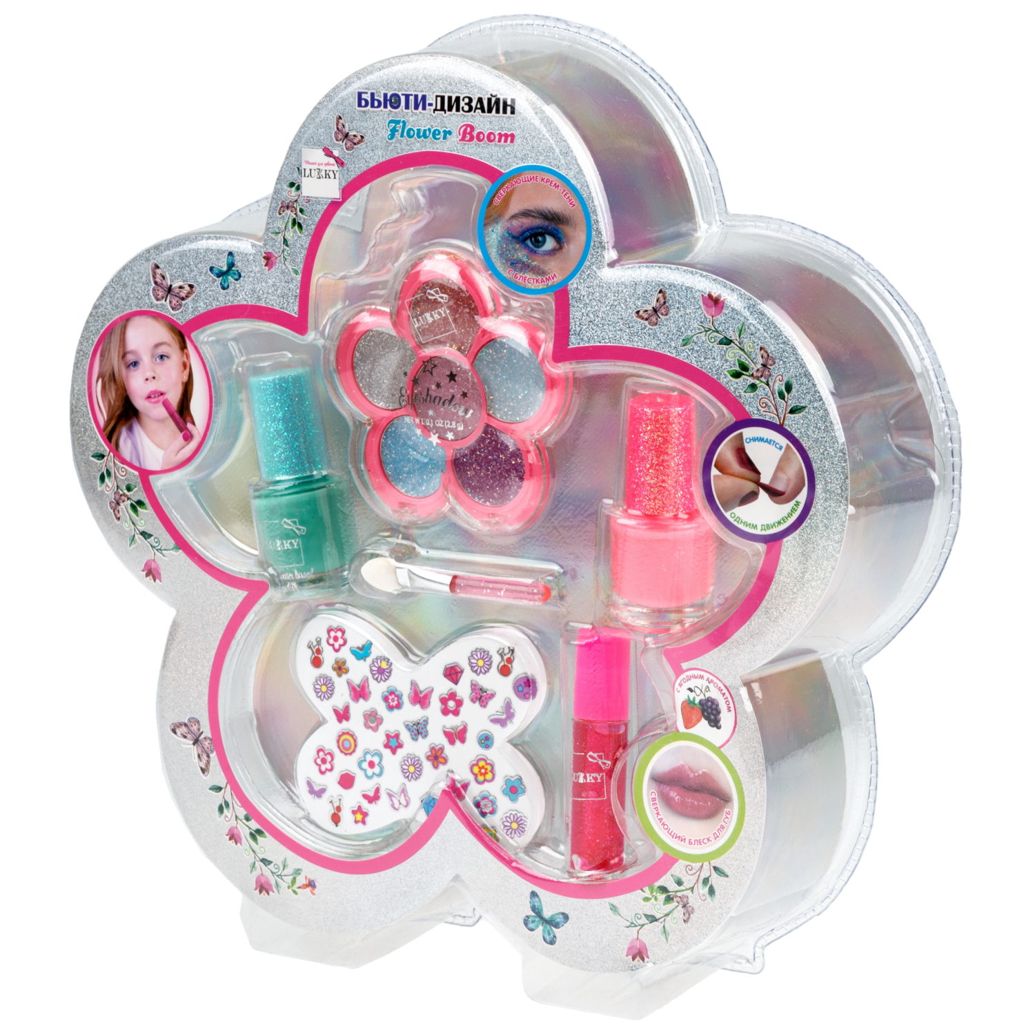 Набор детской декоративной косметики Lukky Бьюти Дизайн Flower Boom
