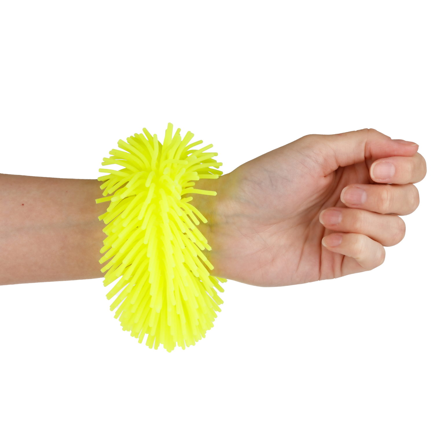 1TOY эластичный браслет-антистресс ЛАПША, однотонный, 6 видов в асс.