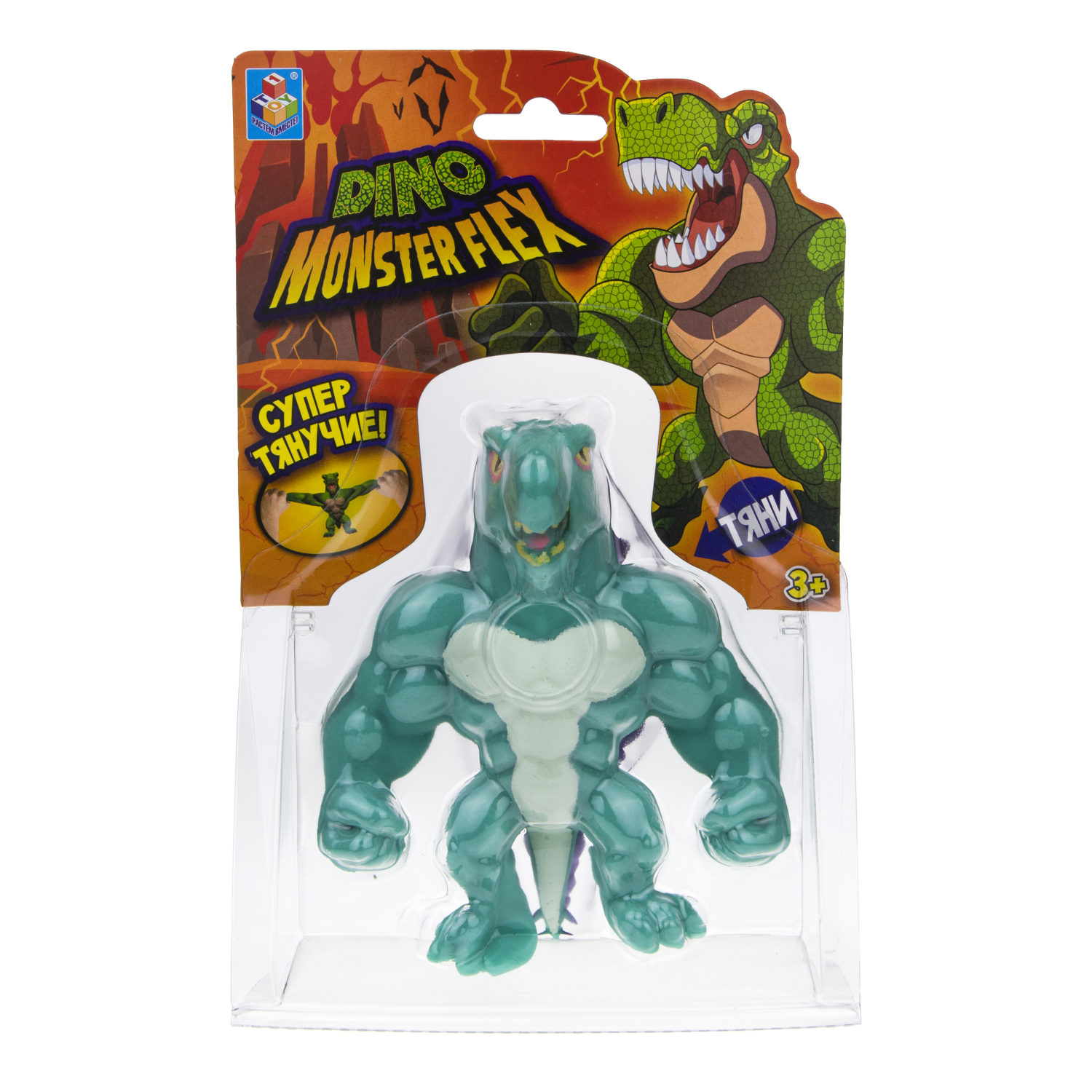 1TOY MONSTER FLEX DINO, тянущиеся фигурки 14см, 14 видов в ассортименте
