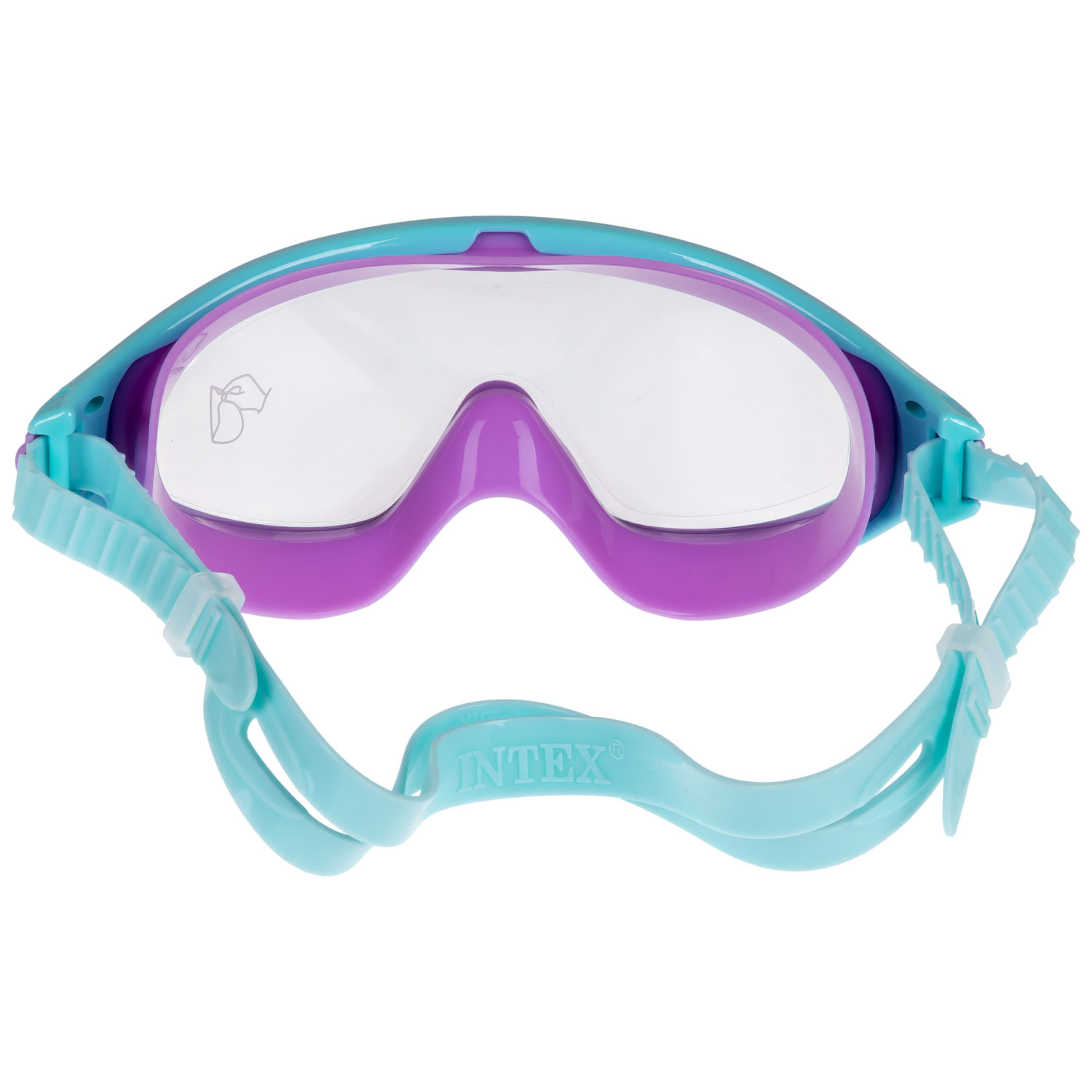 Очки-маска для плавания детская Intex Интекс, набор, 3-8 лет
