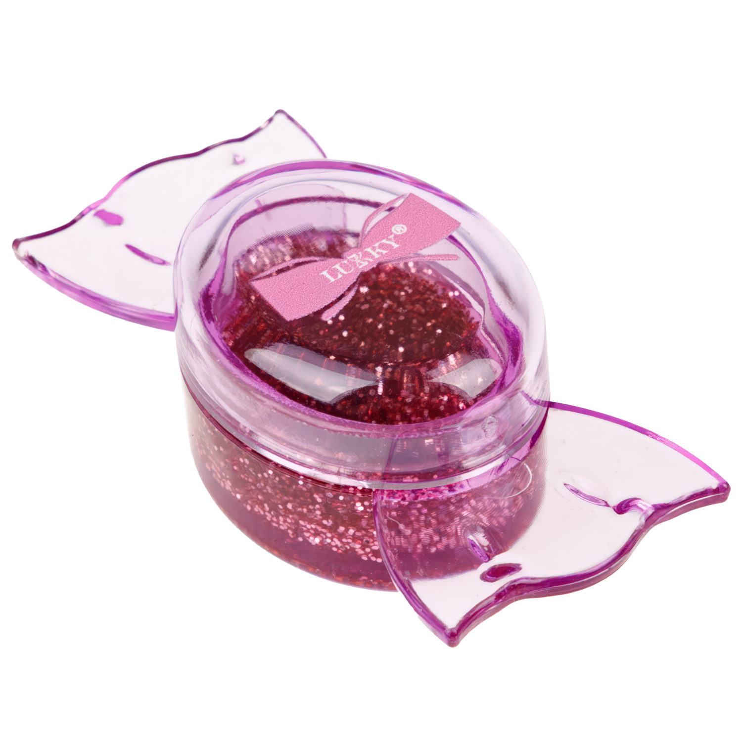 Блёстки для глаз,лица и тела Lukky Glitter BonBon прессованные, розовое золото, 2 г