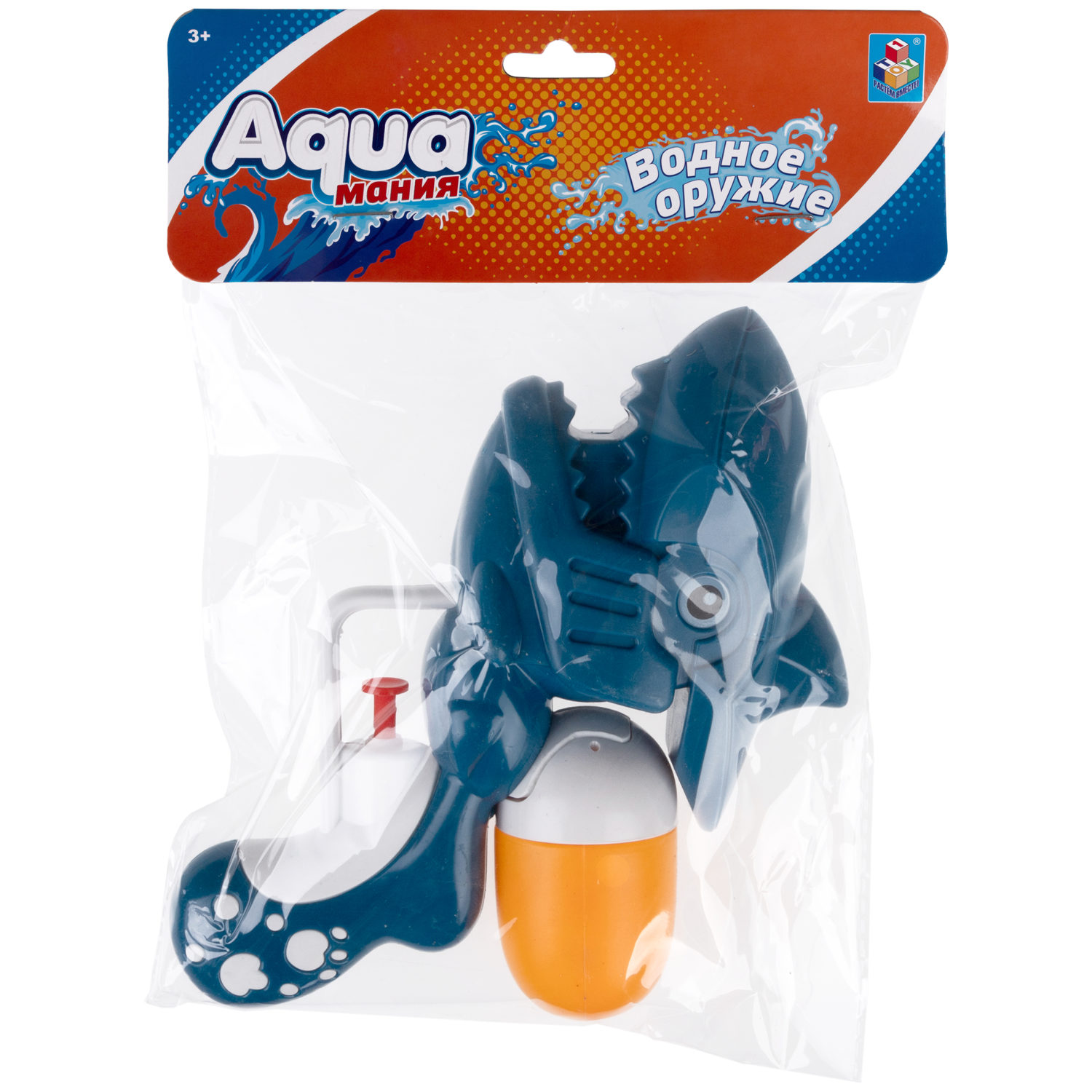 Водный пистолет 1TOY Аквамания, 15х14,5х4,8 см