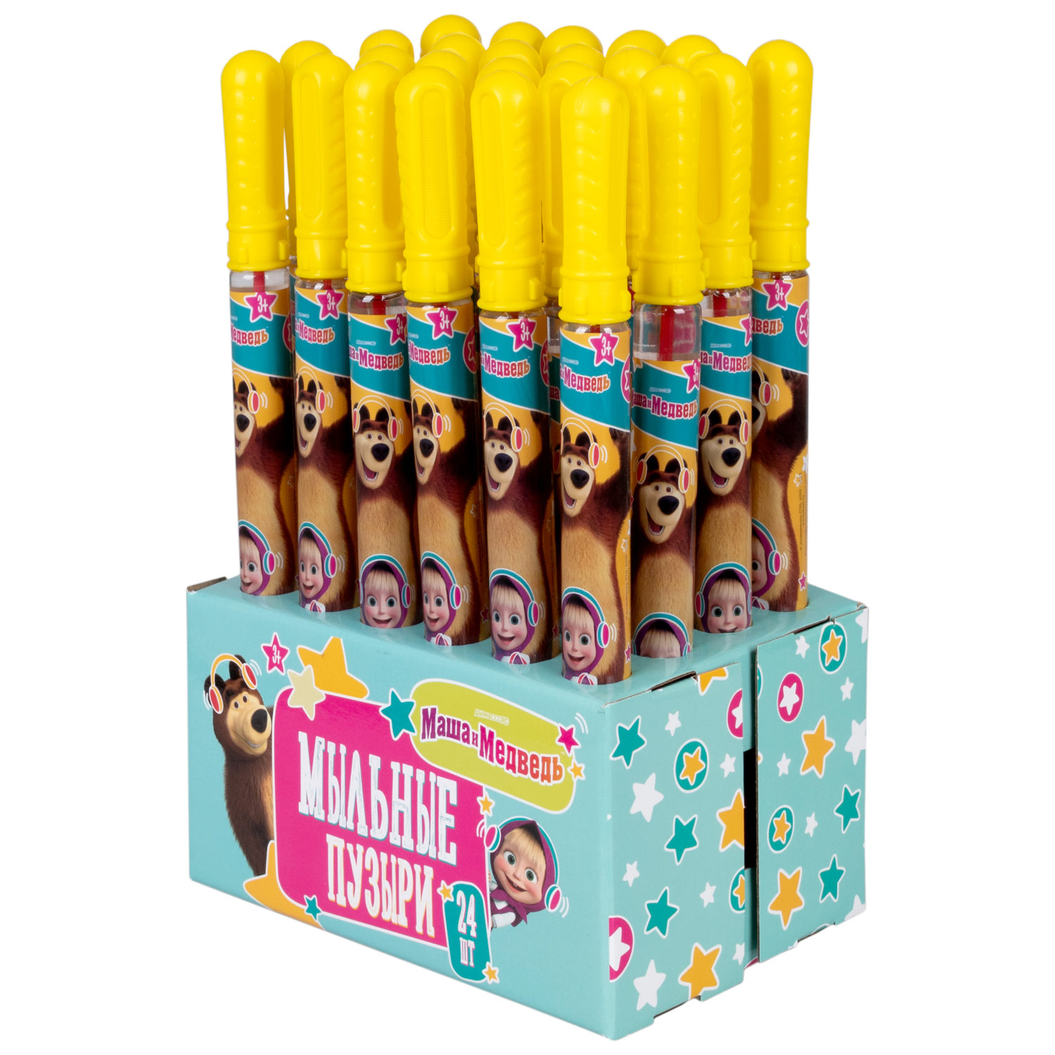 Мыльные пузыри 1TOY Маша и медведь, 120 мл