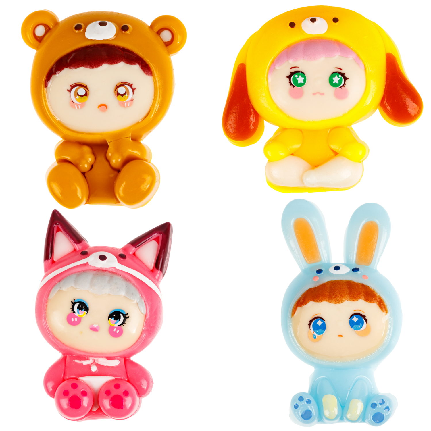 Антистресс-игрушка 1TOY Крутой замес Малыши в костюмчиках, 4 вида в ассортименте