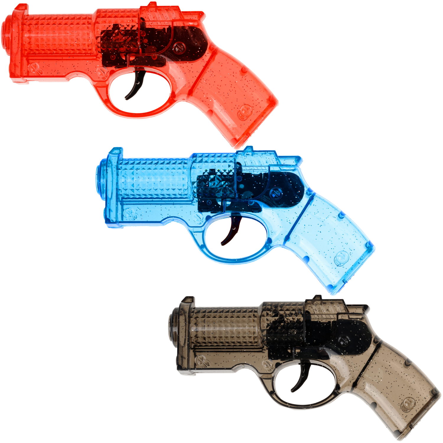 Прозрачный пистолет 1TOY со звуковым эффектом, в ассортименте
