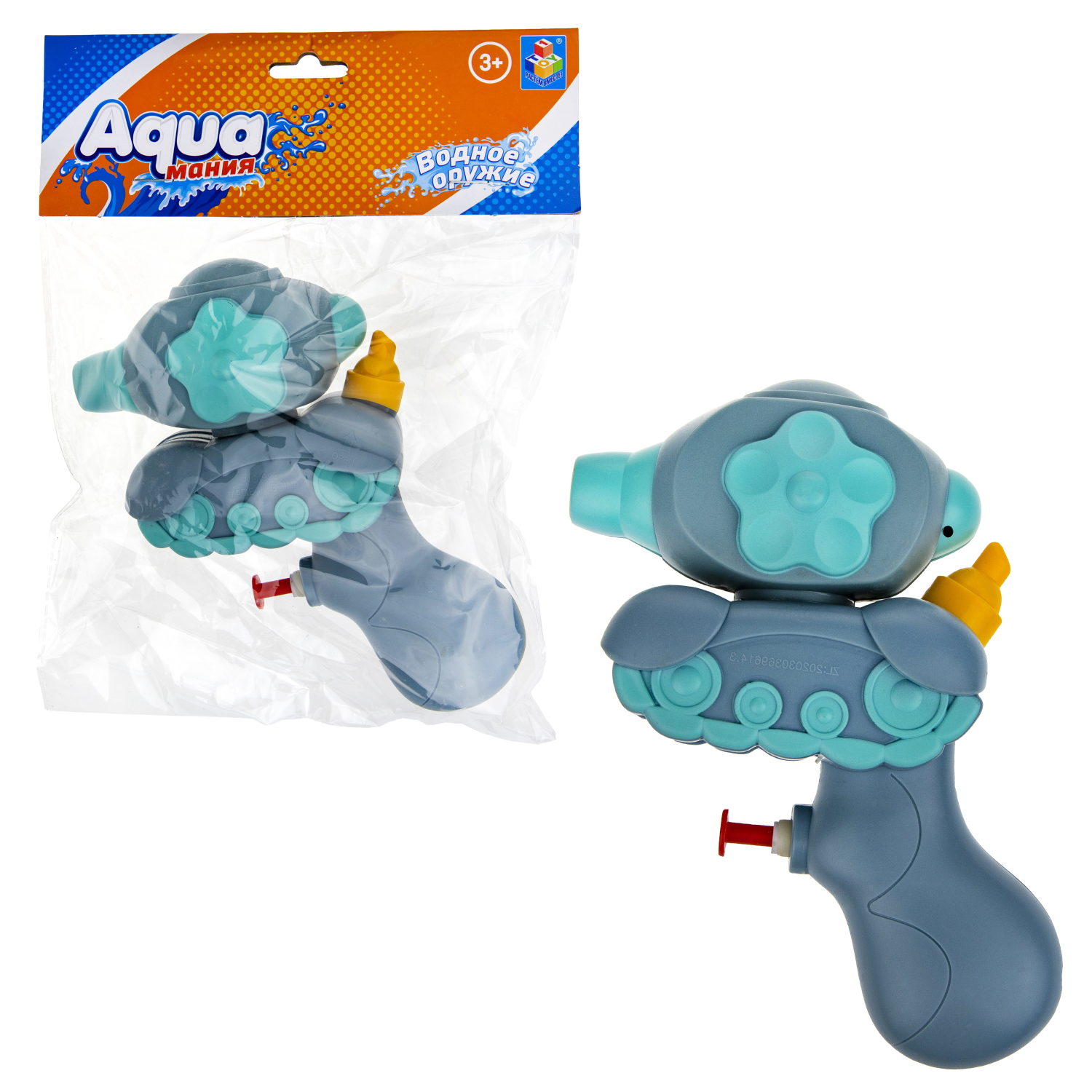 1TOY Водное оружие 11,5*16 см, синее