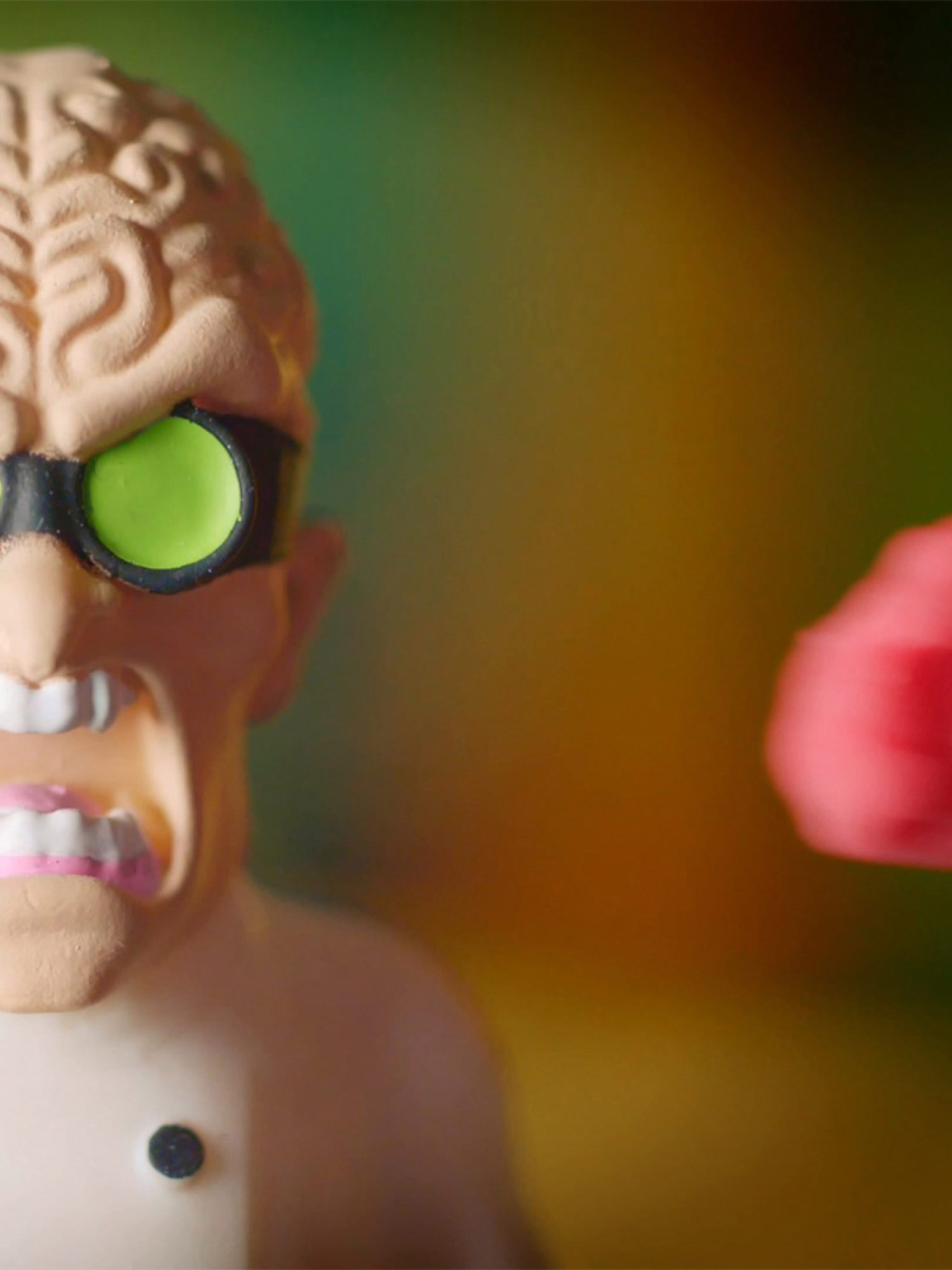 Тянущиеся фигурки 1TOY Monster Flex, серия 5, Безумный учёный, монстр тянучка, 15 см