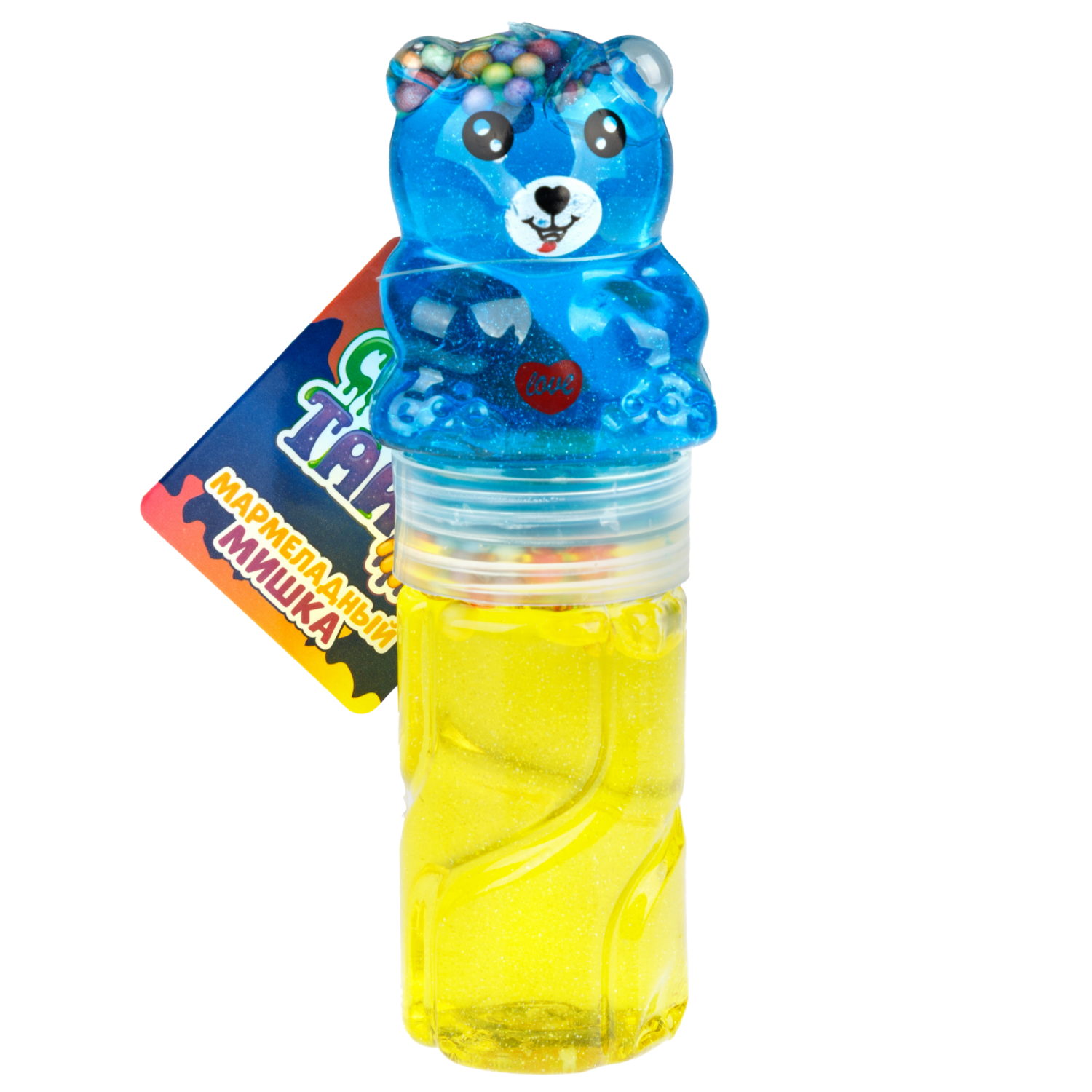 Слайм в банке 1TOY Мармеладный мишка, в ассортименте