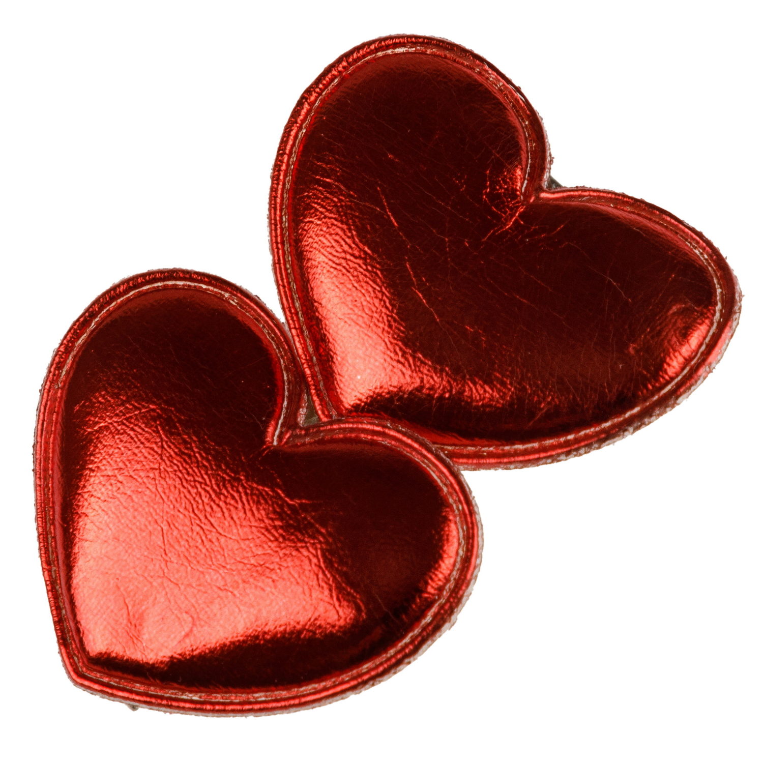 Заколки для волос Lukky Fashion Сердечки, детские, для девочки, зажимы, 4 цвета в ассортименте, набор 2 шт.