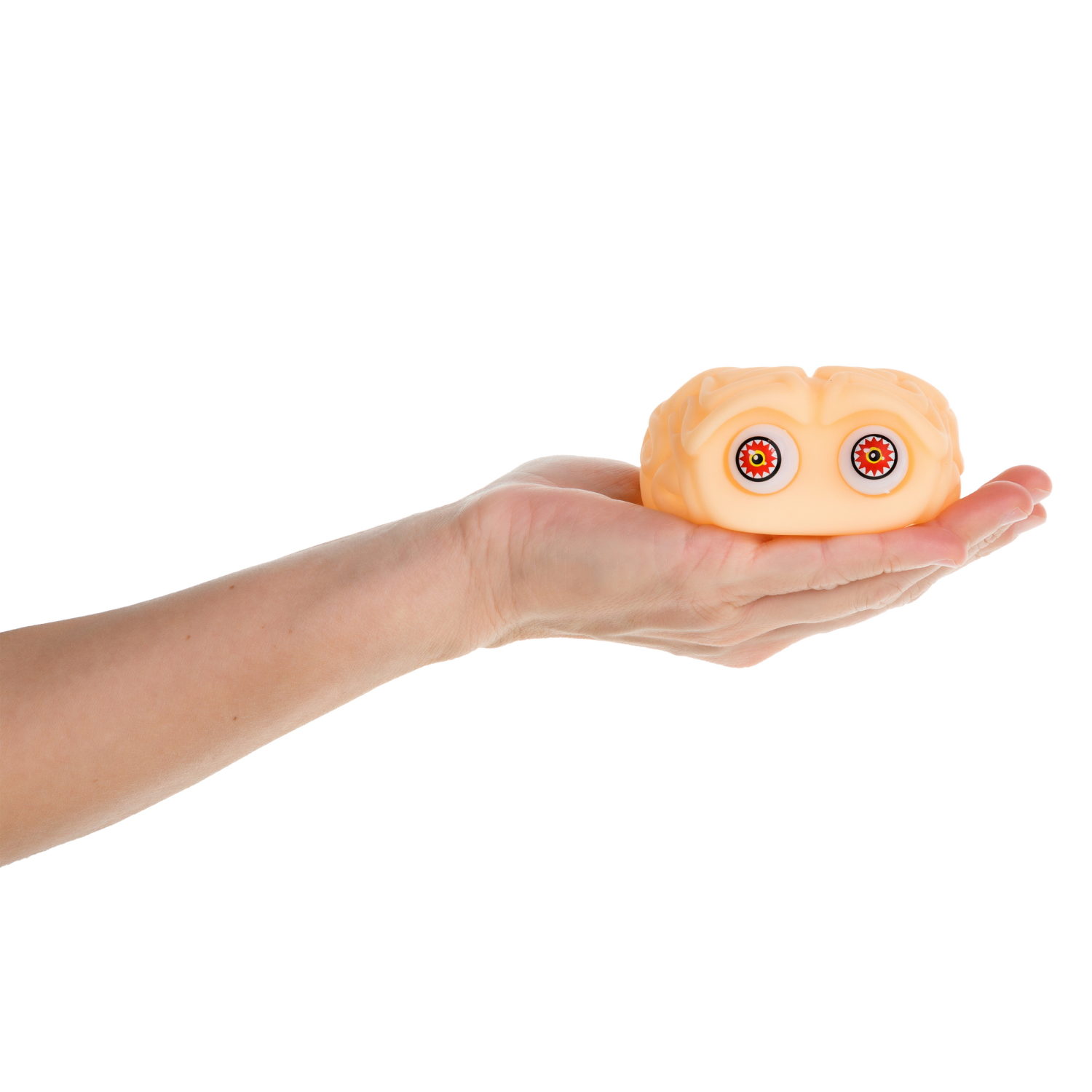 Игрушка антистресс для рук 1TOY пучеглаз Мозг, резиновая, мялка, жмякалка, для детей, для взрослого