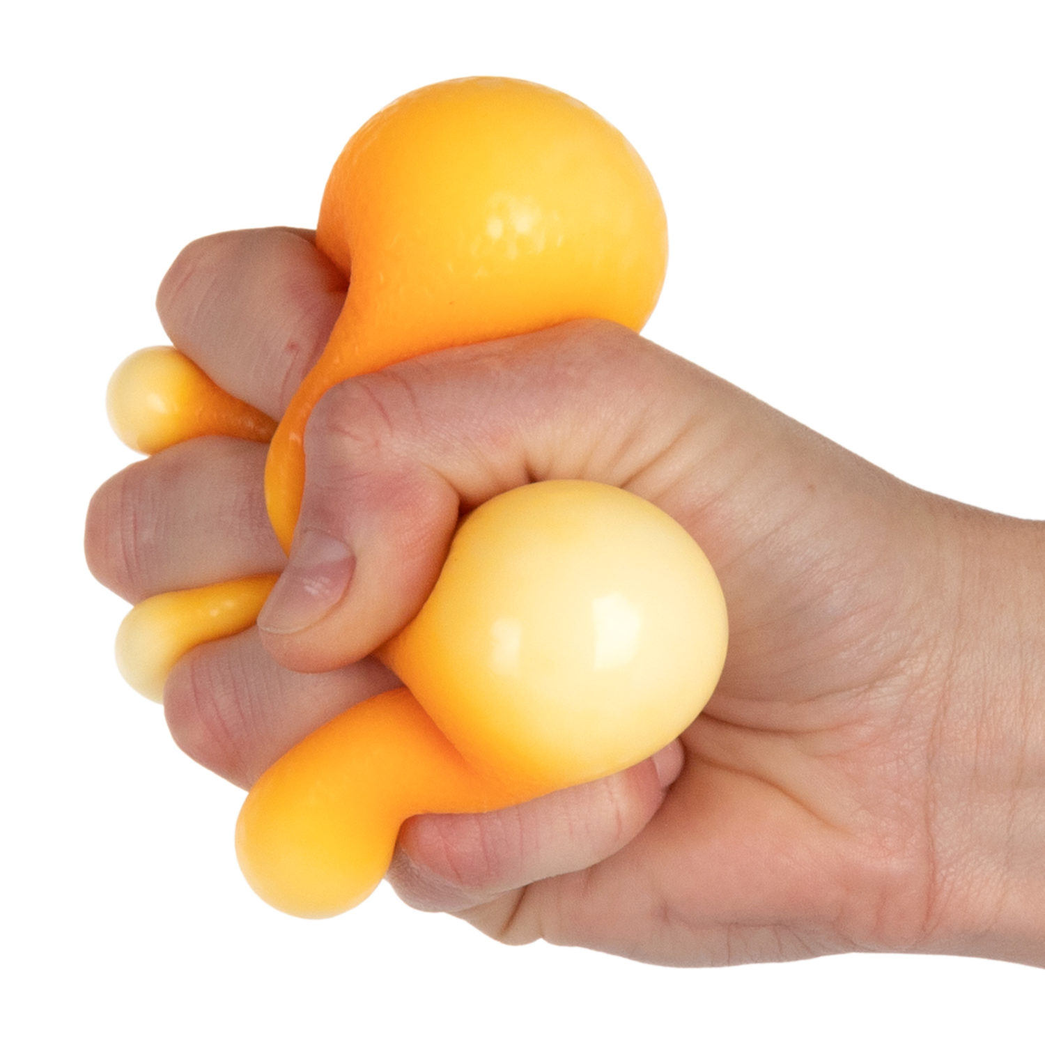 Антистресс-игрушка для рук 1TOY Крутой замес апельсин, 6,5 см