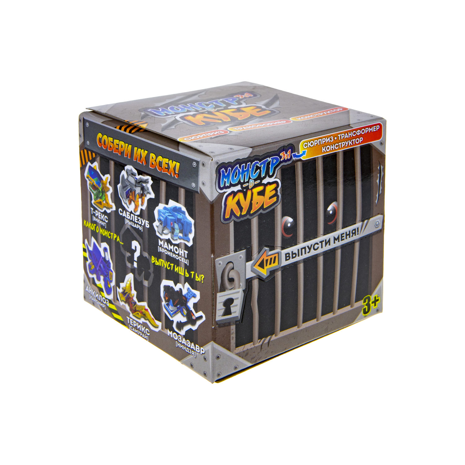 Конструктор 1TOY "Монстр в кубе", 12 видов, 1 шт.