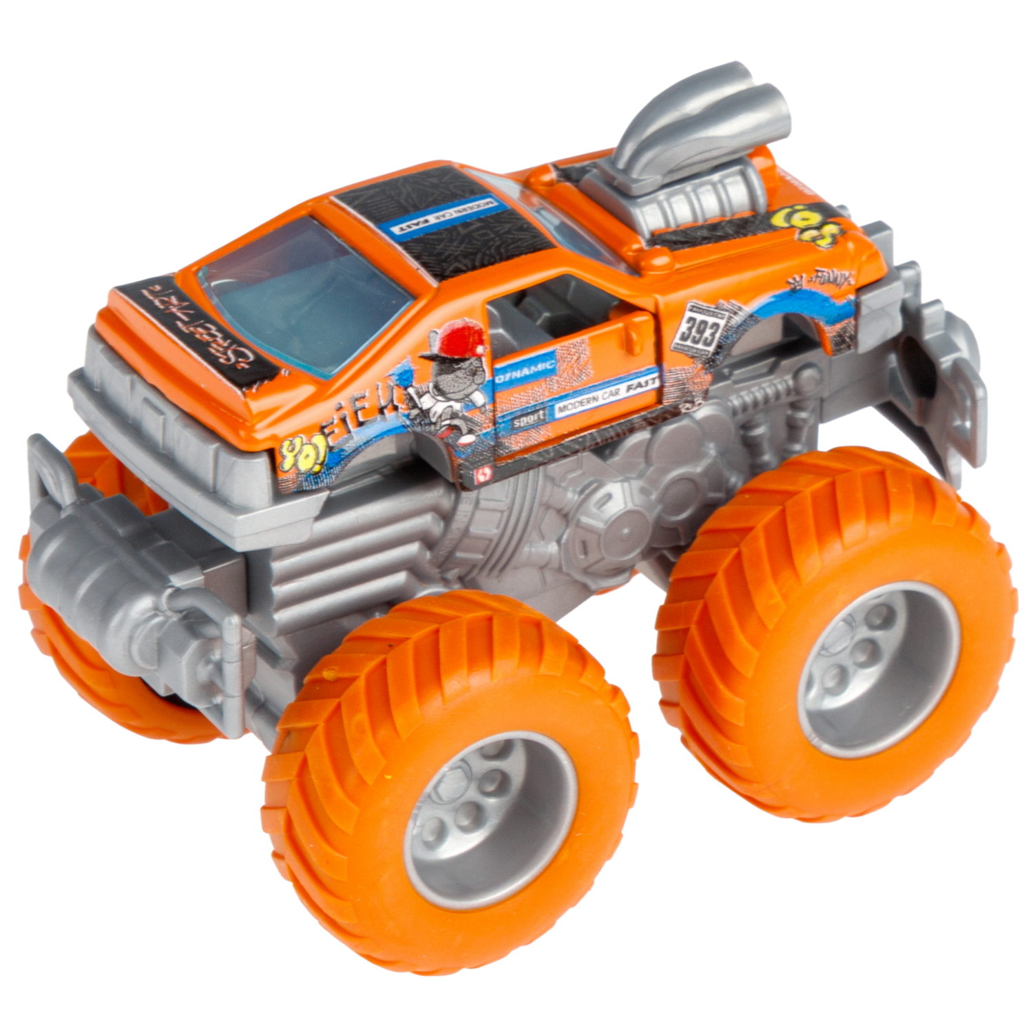 Машинка игрушечная 1TOY Драйв Монстр-трак Классика, инерционный, 8,5 см, цвет в ассортименте