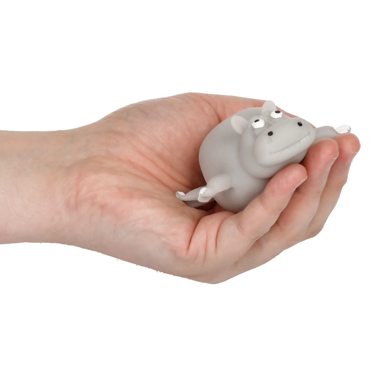 Игрушка ДУТИКИ 1TOY Животные, максимальный размер 30 см, бегемот