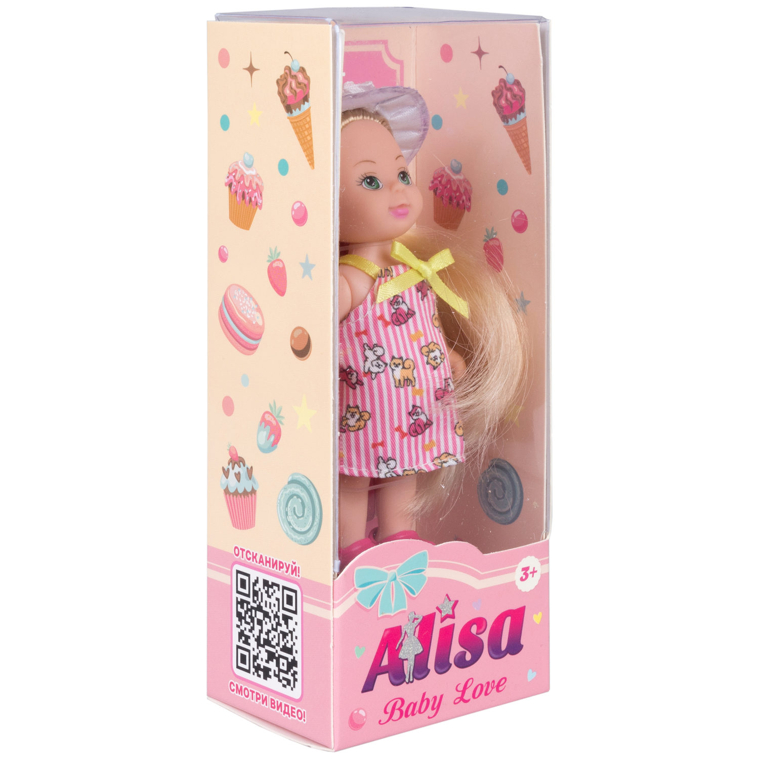 Кукла 1TOY BABY LOVE, летней одежде, 12 см