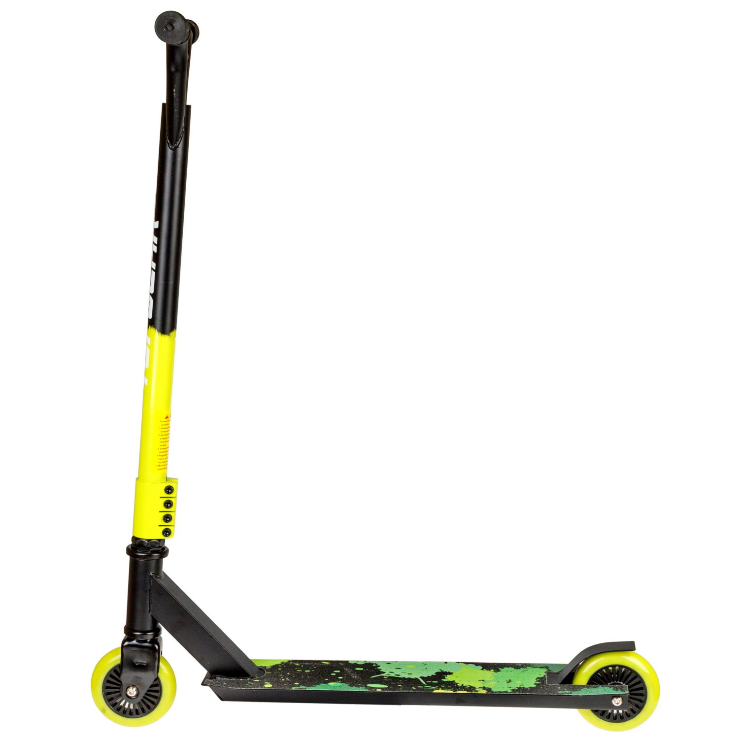 Самокат трюковый Topgear, 2-х кол. PU 2х100 мм, неопреновые грипсы, 48,5*83*64 см,, до 100 кг, черно-зеленый