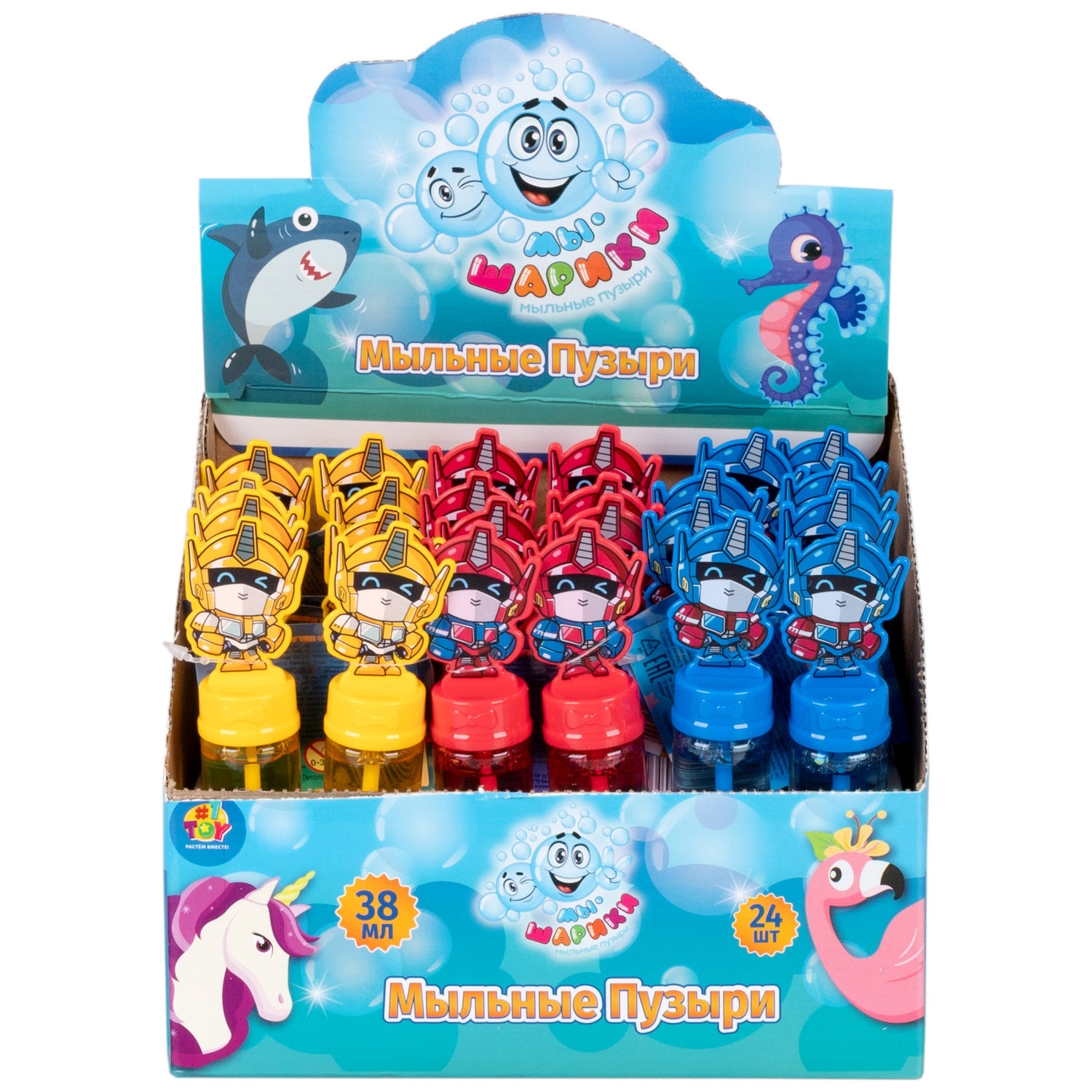 Мыльные пузыри 1TOY Мы-шарики! Робот, 38 мл, в ассортименте