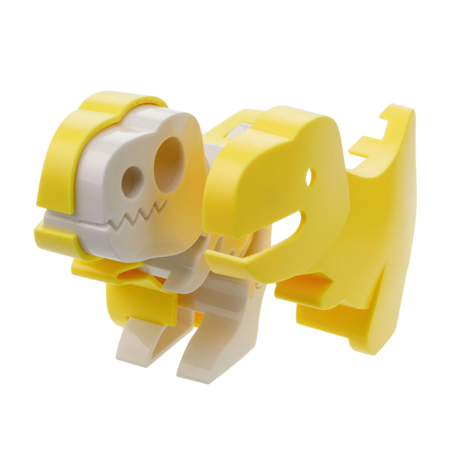 Игрушка динозавр 1TOY 3Dino Magnetic Тираннозавр, сборный, с магнитом, для развития моторики и сил рук, цвет желтый