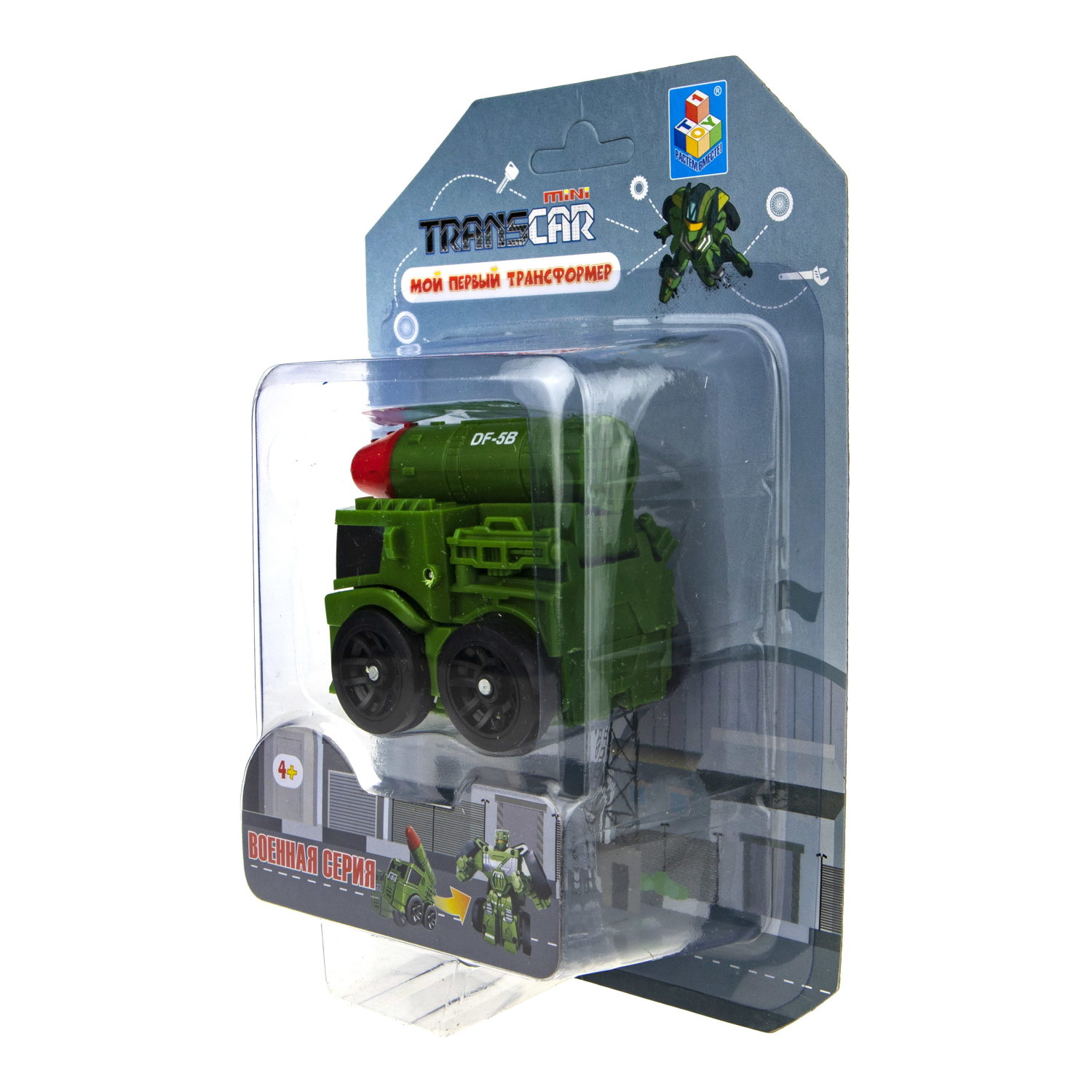 1toy "Мой первый трансформер: военная серия" (собирается в ракетный комплекс, 6 см, блистер)