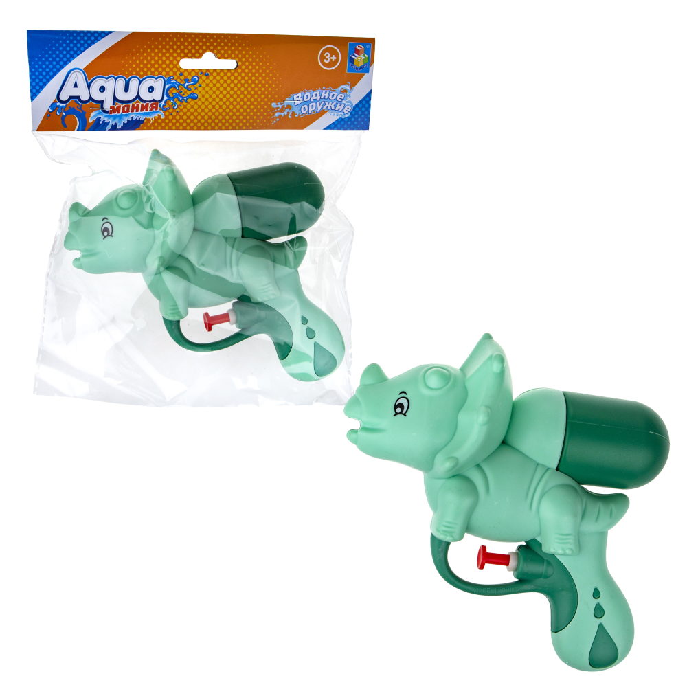 1TOY Аквамания водное оружие динозавр, 13*16 см
