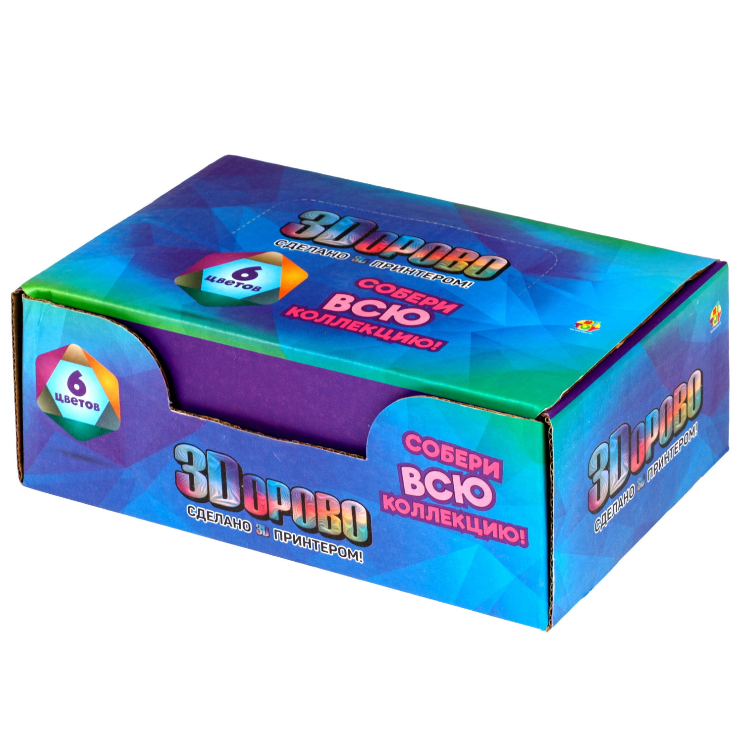3D-игрушка 1TOY 3Dорово Осьминог, 21х6 см, 6 цветов в ассортименте