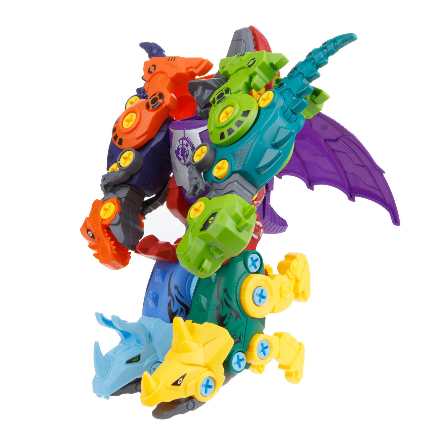 1Toy Трансботы "Зоотехника" (д/б 5 шт., в асс. 5 видов, из 5 шт. собирается большой робот)