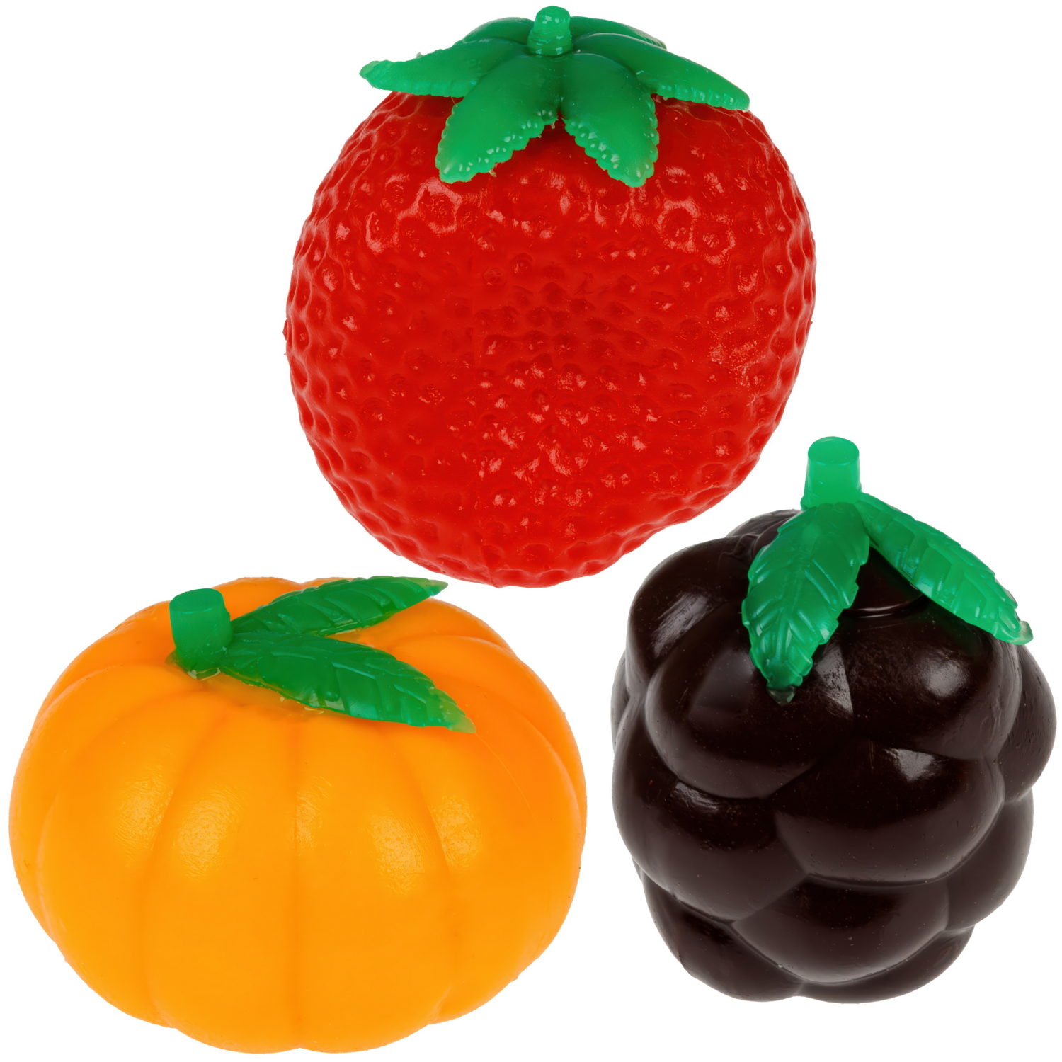 Игрушка-антистресс 1TOY Крутой замес Залиплющ, Сладкие мои, 5*6*6 см, в ассортименте виноград, апельсин, клубника