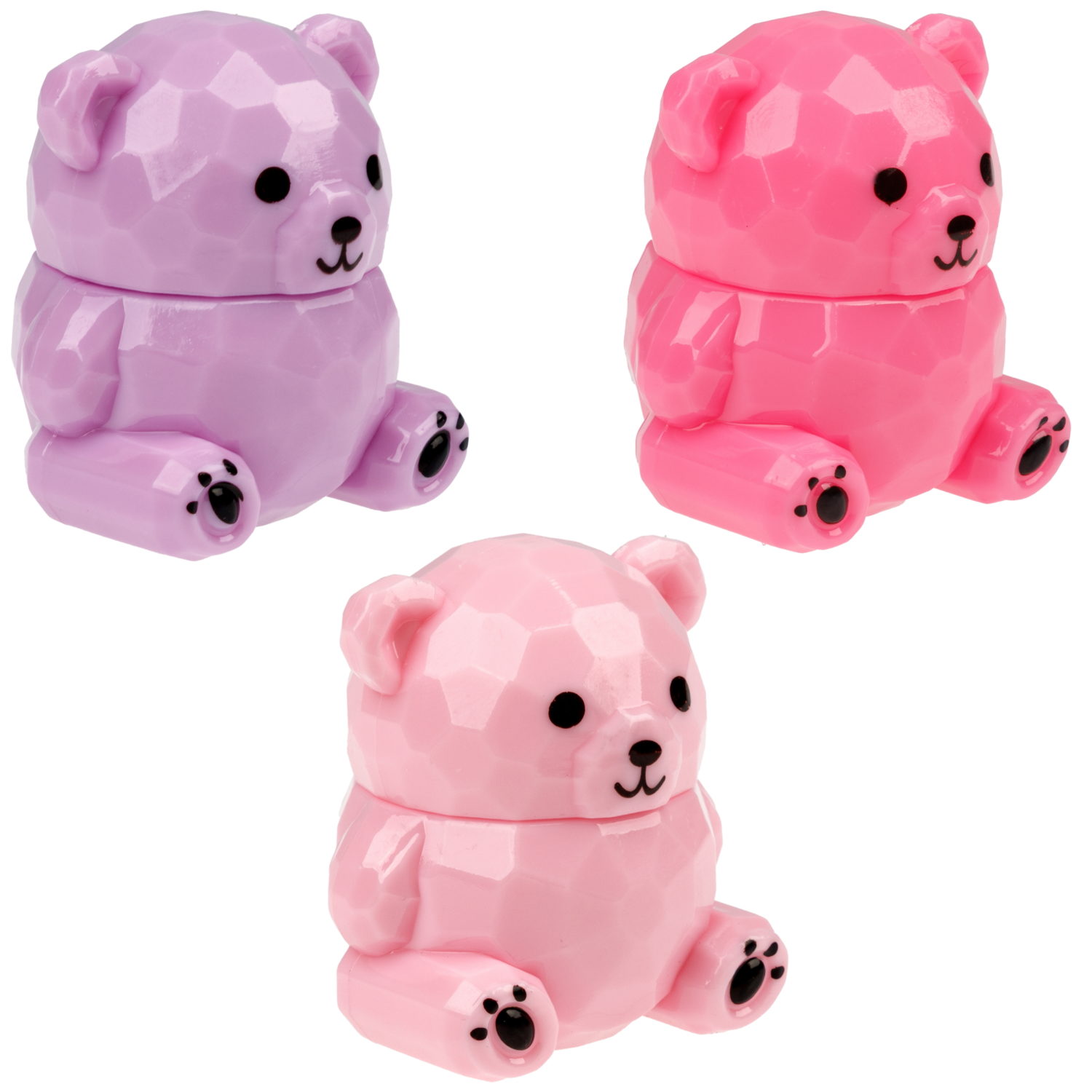 Бальзам для губ детский Lukky Гламурные Зверушки Мишка Тедди, с блёстками, 9 г, 3 цвета в ассортименте