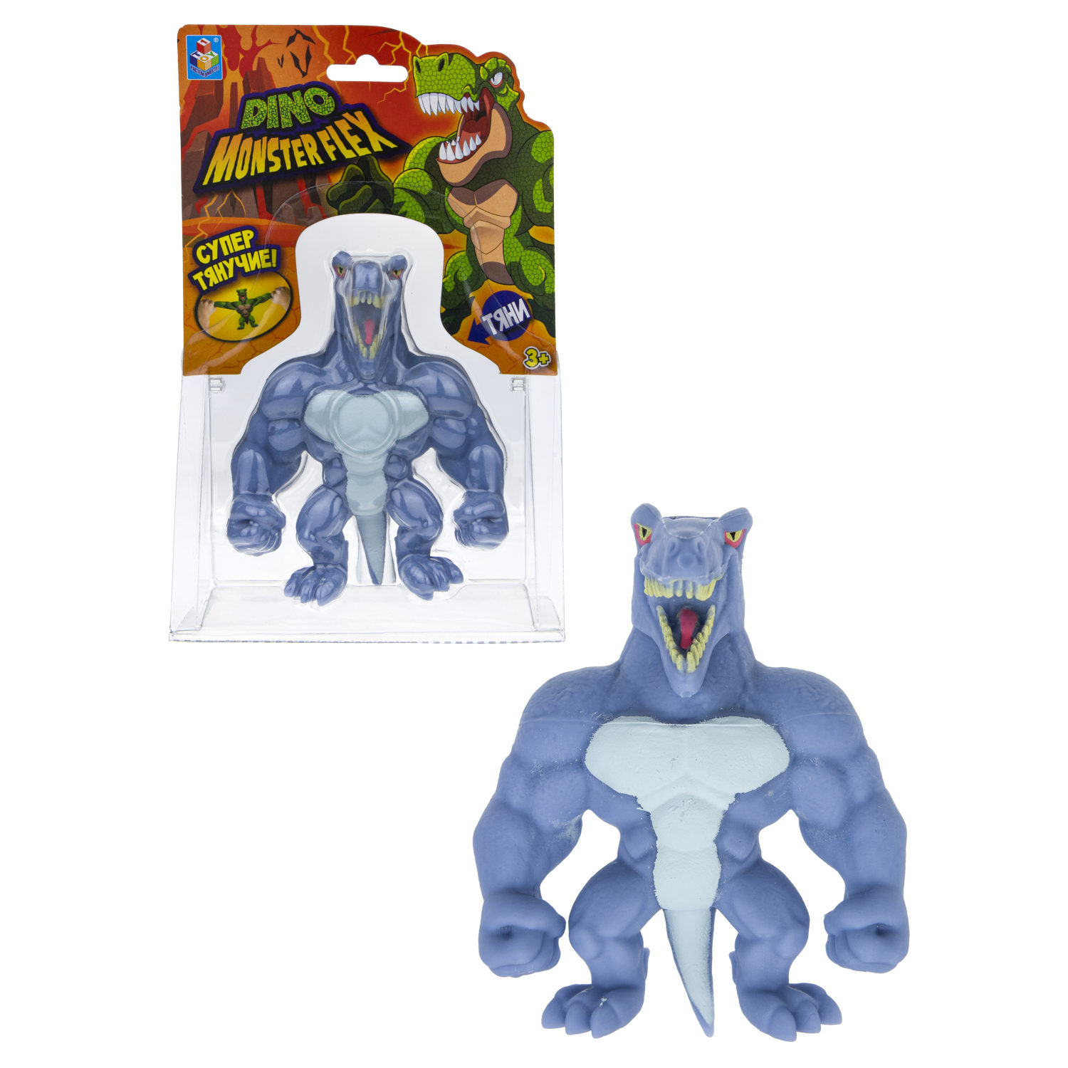 1TOY MONSTER FLEX DINO, тянущиеся фигурки 14см, 14 видов в ассортименте