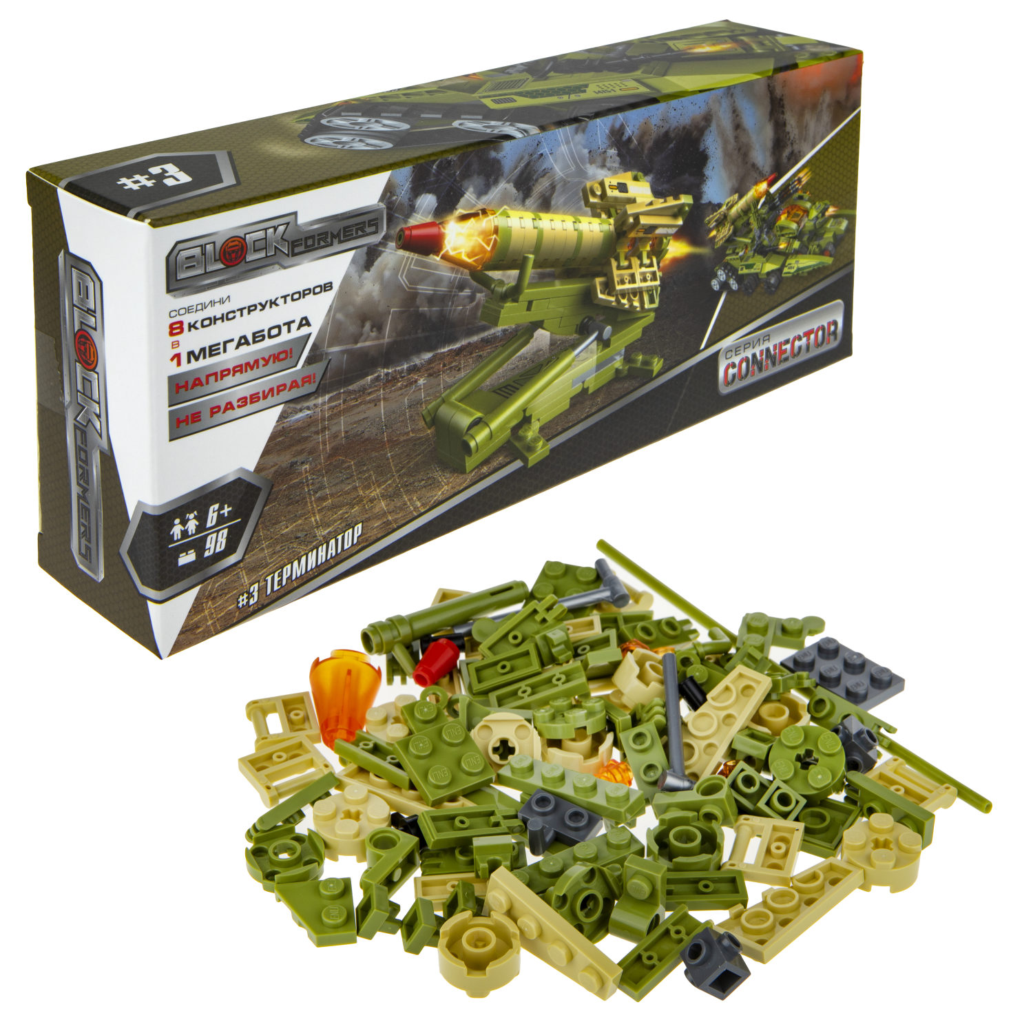 Конструктор  Трансформер BLOCKFORMERS конструктор "Трансфорвард" Cерия CONNECTOR, 8 видов на выбор