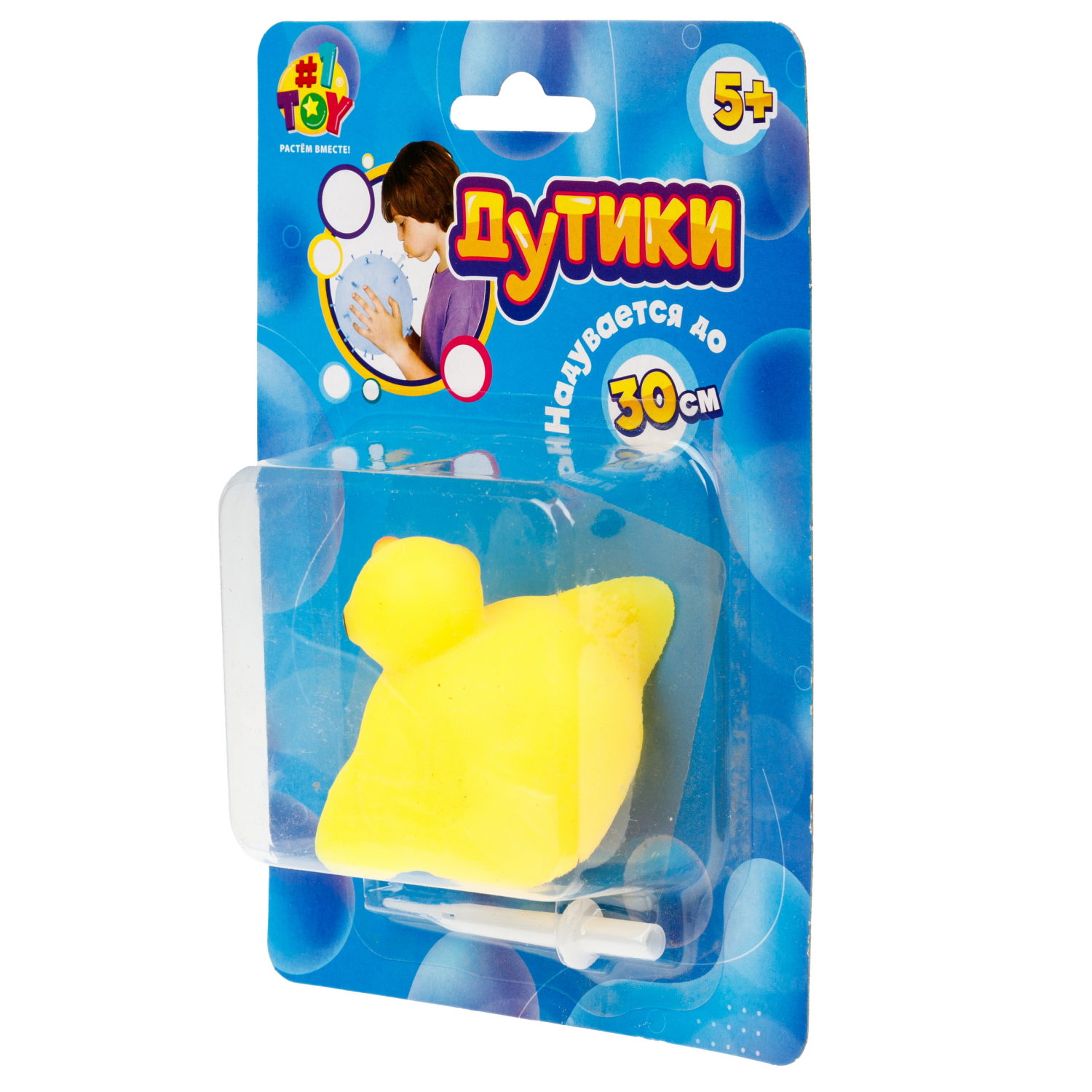 Игрушка ДУТИКИ 1TOY Животные, максимальный размер 30 см, птенец