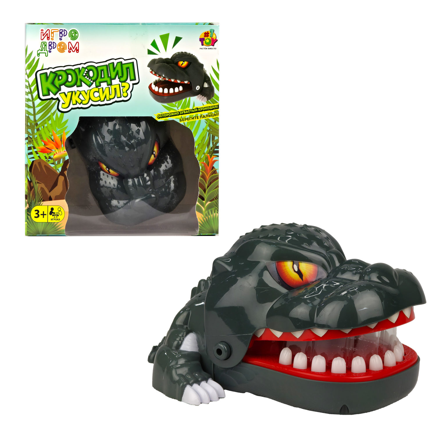 Настольная игра 1TOY Игродром Крокодил укусил?