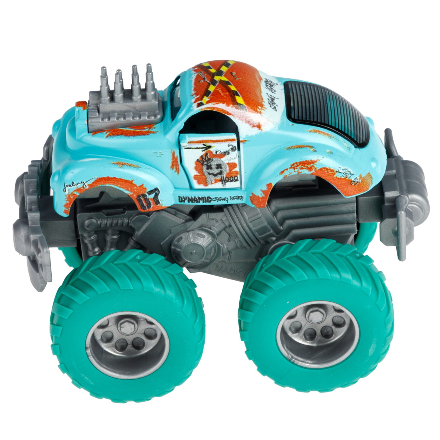 Машинка игрушечная 1TOY Драйв Монстр-трак Классика, инерционный, 8,5 см, цвет в ассортименте