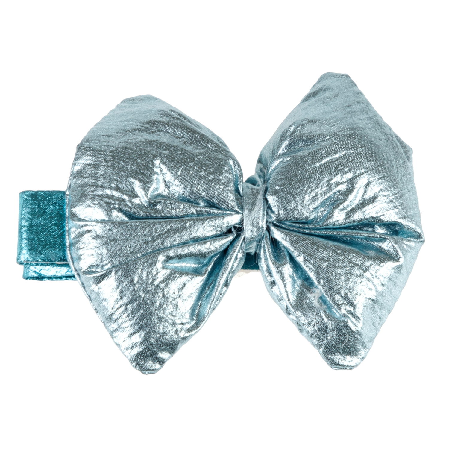 Lukky Fashion набор из 3 аксес.д.волос Бантики "Металлизированная кожа":2 резинки,1 заколка-зажим,5 цв.микс