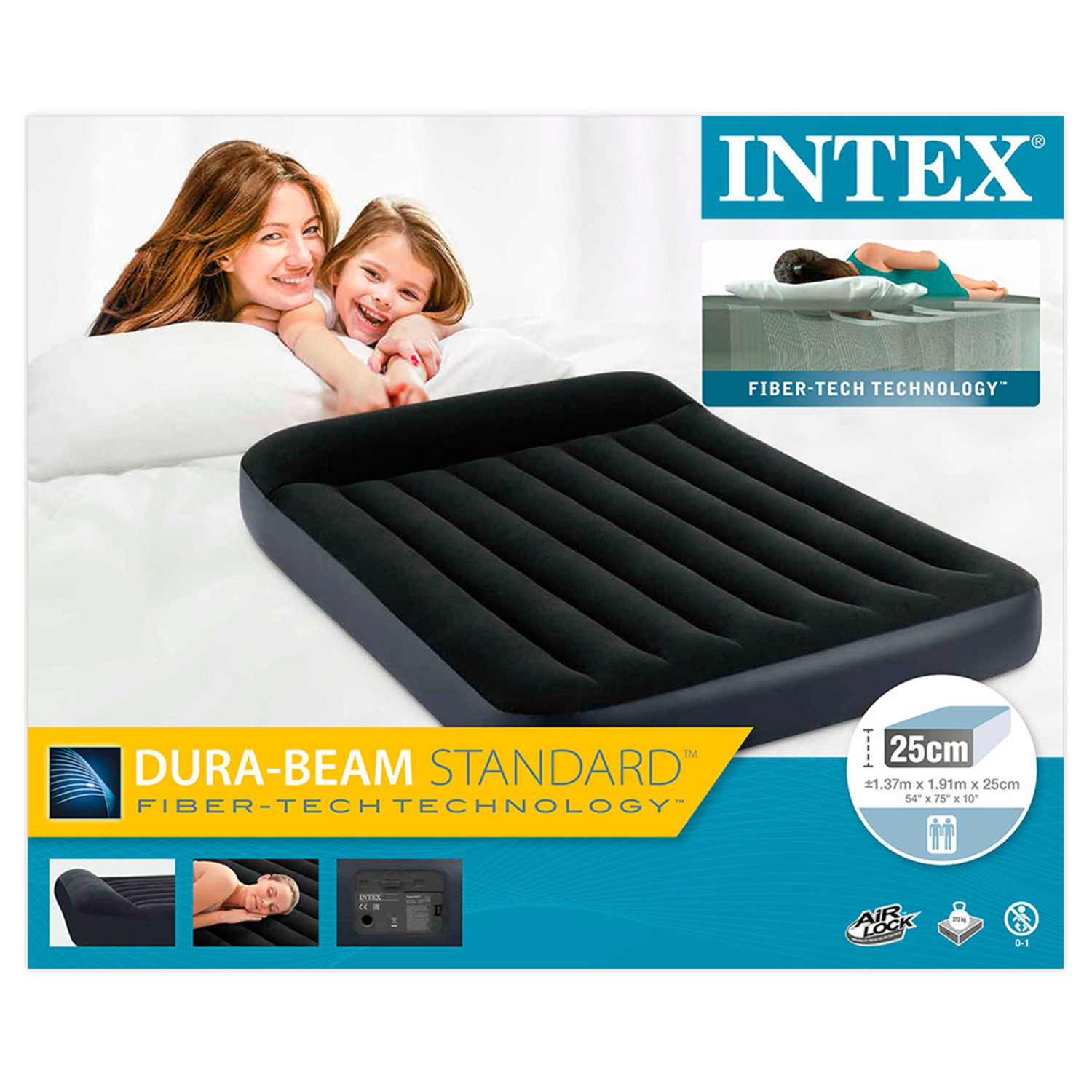 н.мат.-кров. с подгол. бим стандарт фул 137х191х25см со встроен. насосом