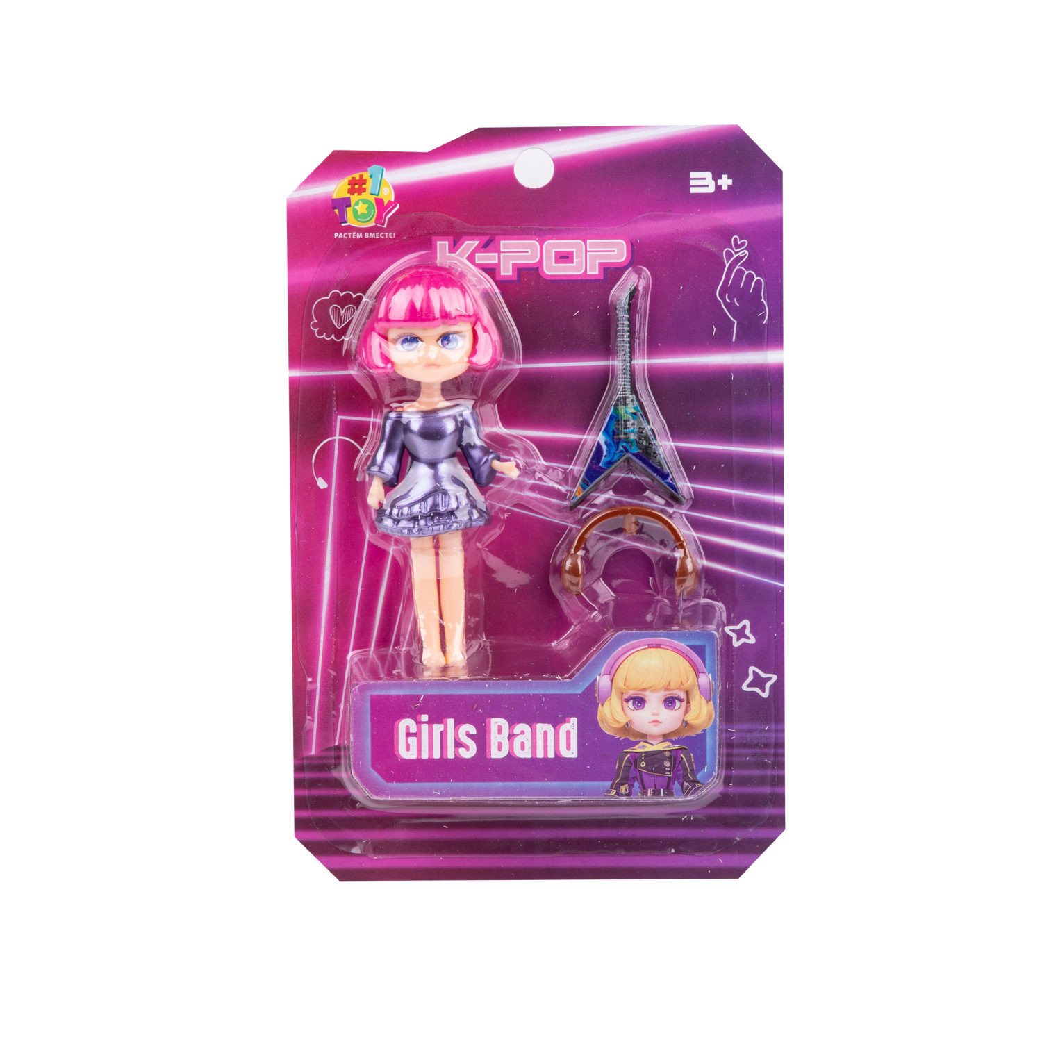 1TOY K-POP Girls band Кукла с муз.инструментом и аксессуарами, в асс.12 видов