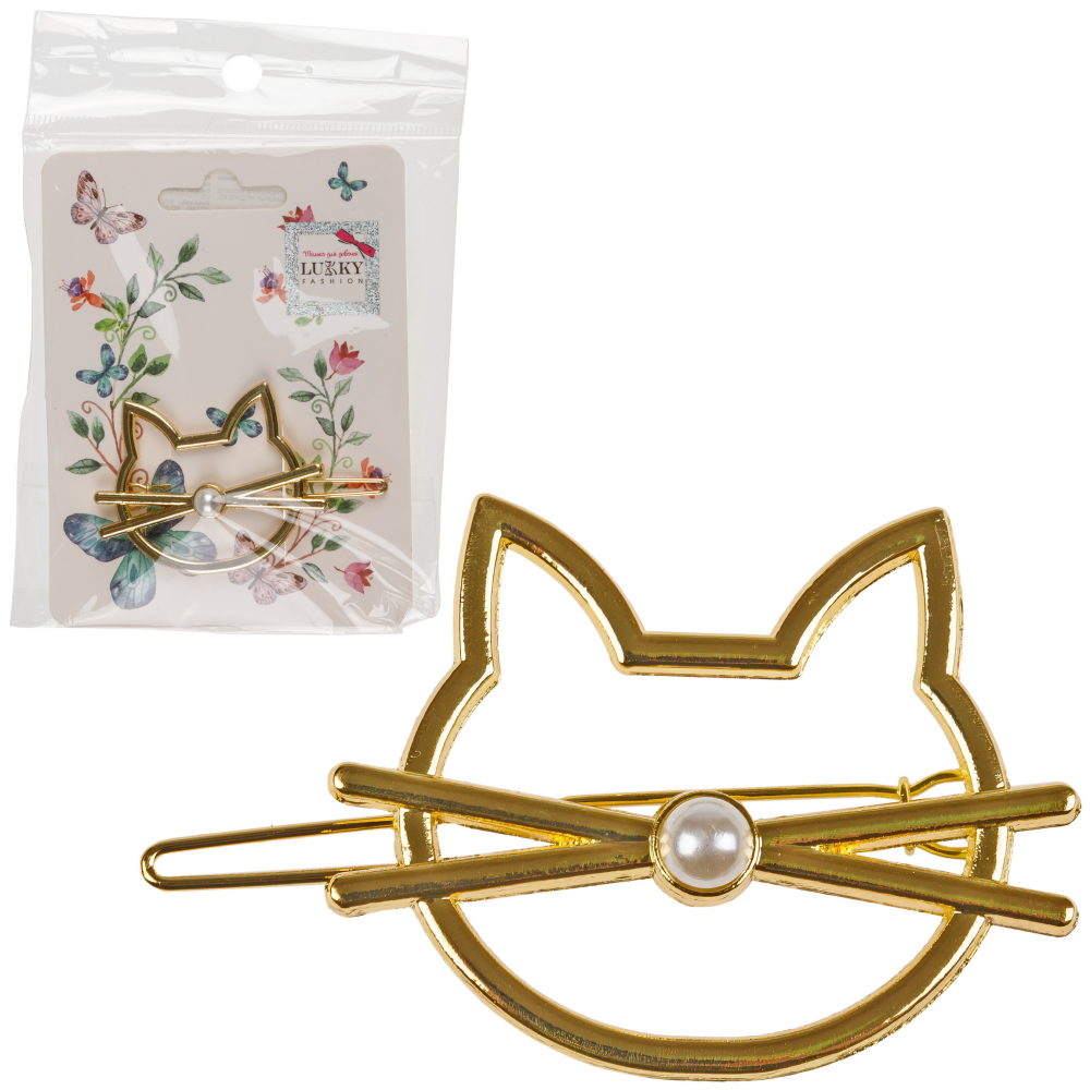 LUKKY Fashion заколка для волос Кошечка, 1шт