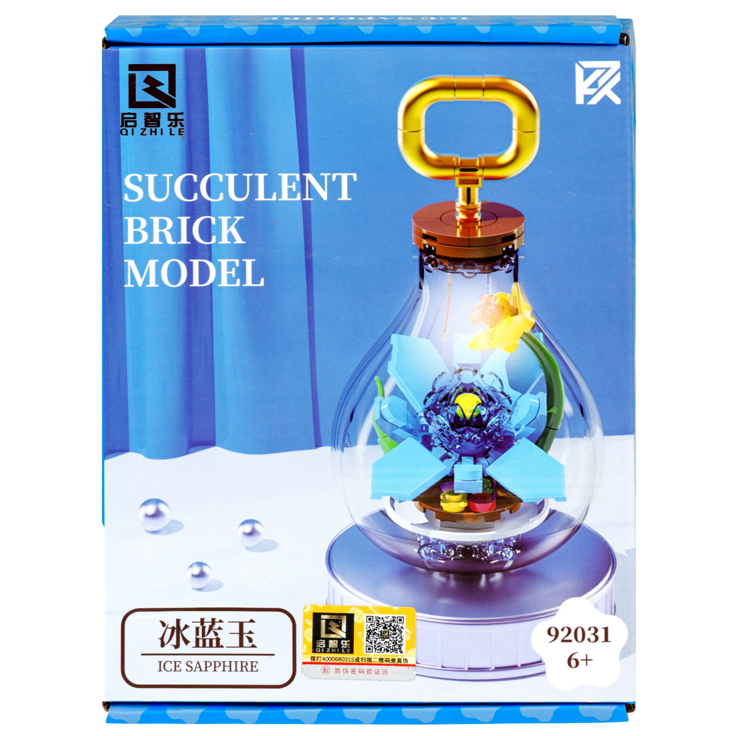 Конструктор 1TOY Blockformers "Голубой цветок в лампе", 97 деталей