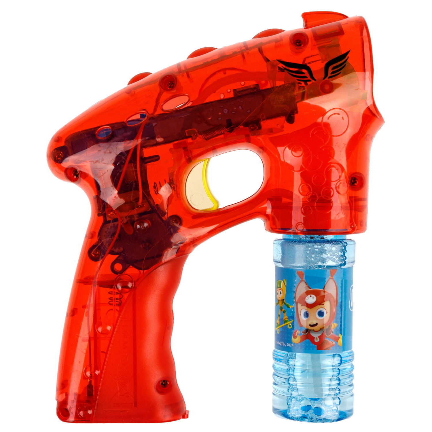 Пистолет для пускания мыльных пузырей "Геройчики", со световыми эффектами, 60 мл