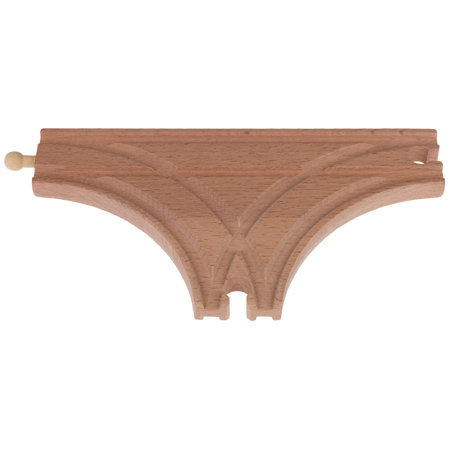 Рельсы для деревянной железной дороги 1TOY Goodok базовые с развилками и тупиками, 11 шт.