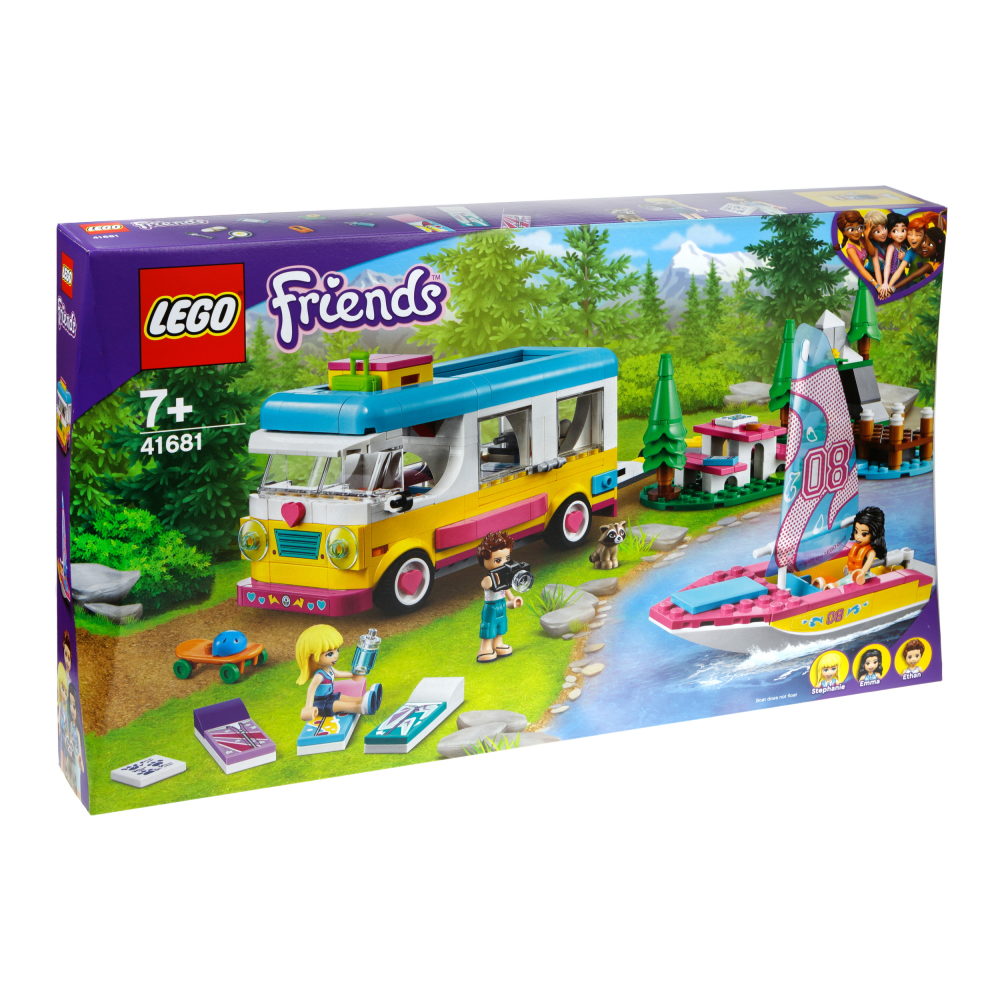 LEGO Friends Лесной дом на колесах и парусная лодка