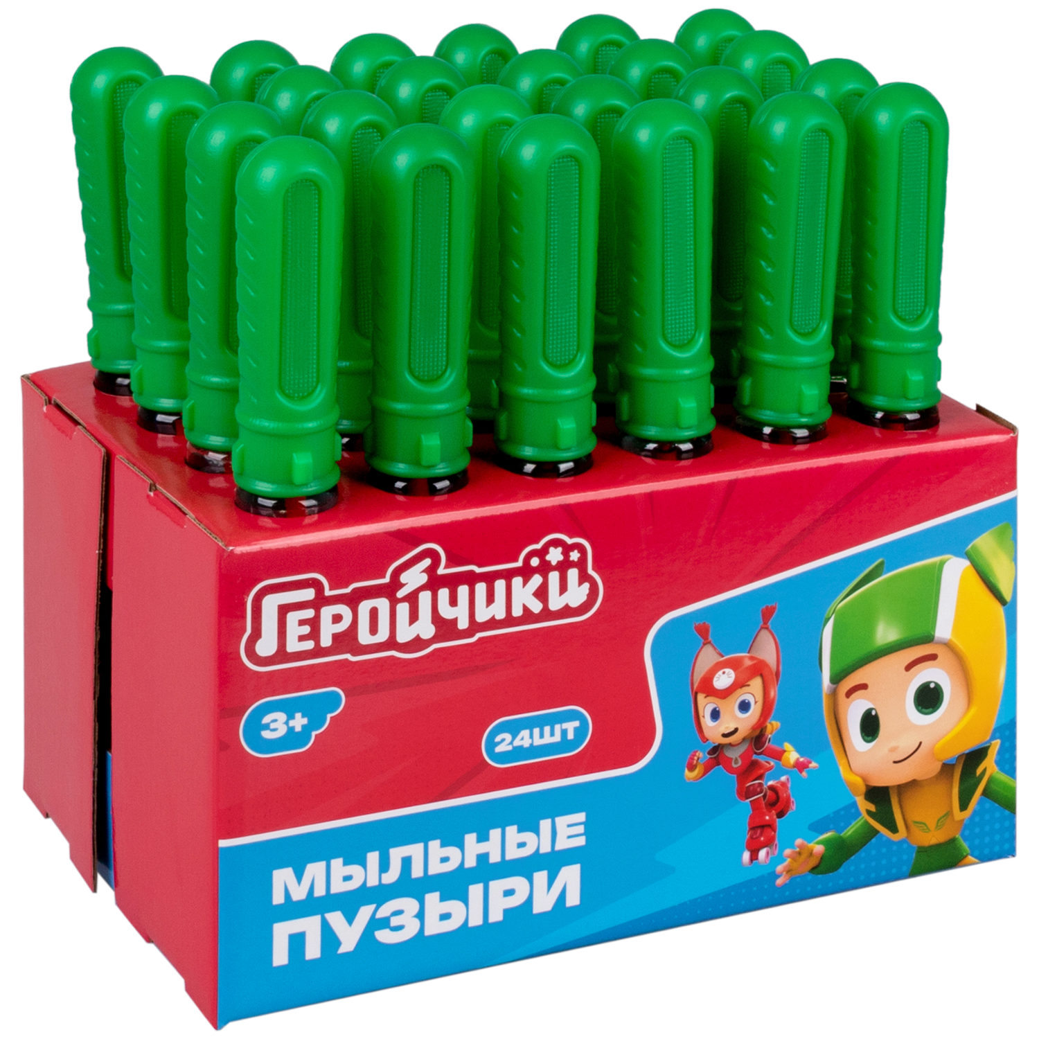 Мыльные пузыри 1TOY Геройчики, 60 мл