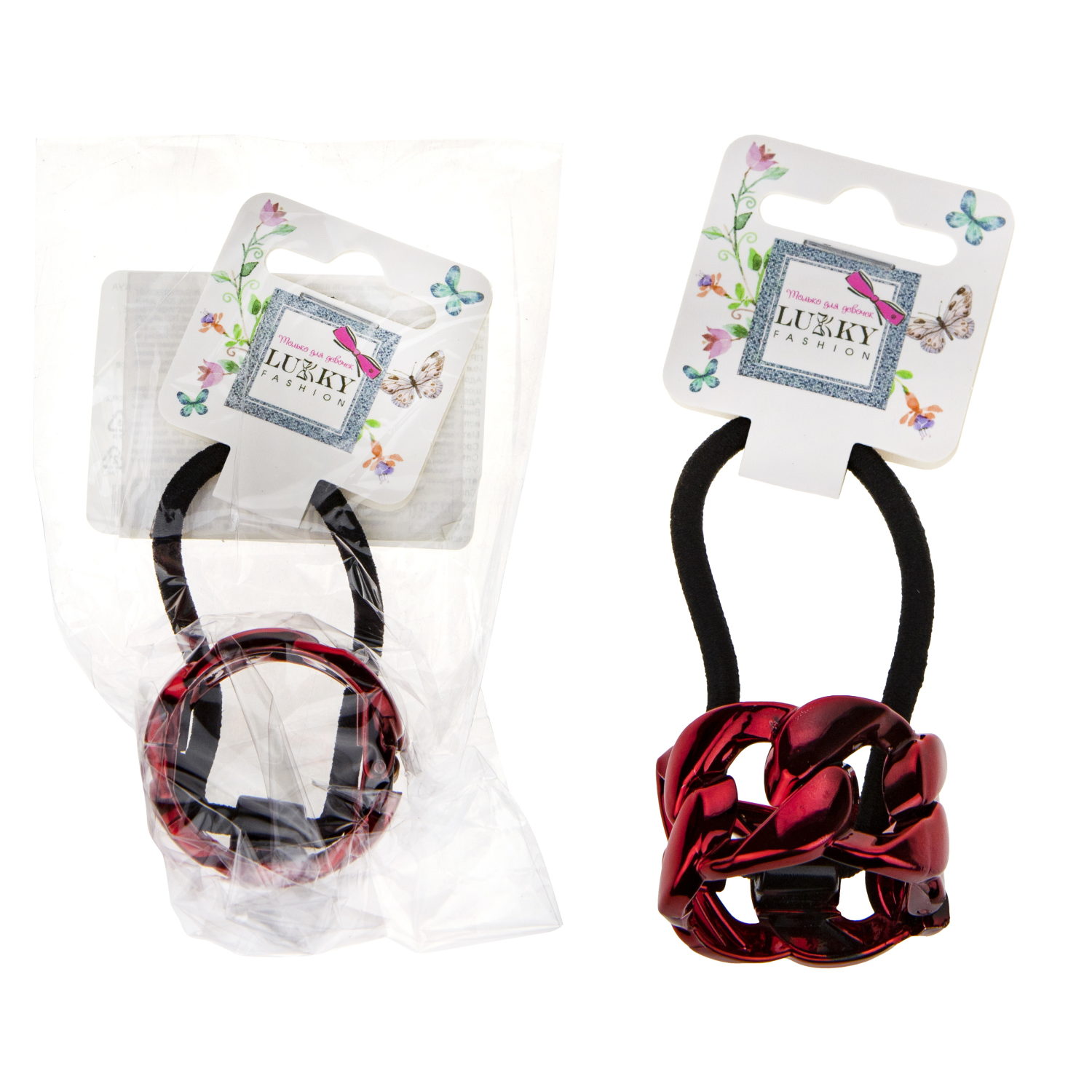 Резинка для волос Lukky Fashion с зажимом цепочка