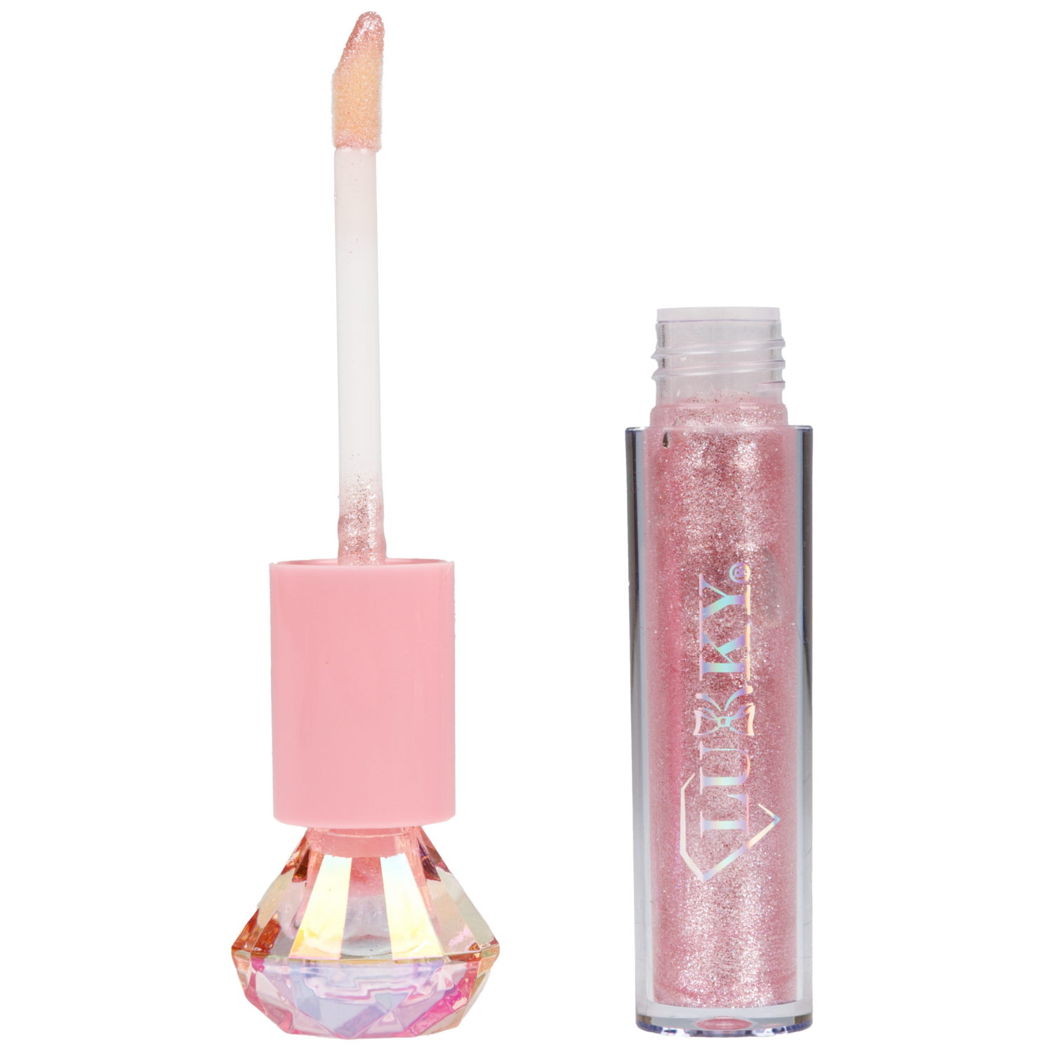 Глянец для губ сверкающий Lukky Diamond с ароматом, 3,5 мл